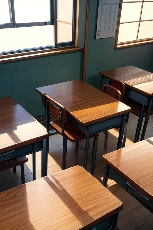 (best quality,4K,8k,high resolution,masterpiece:1.2),Super detailed,actual,Japanese cartoons,Classroom scenes,typical Japanese cartoons classroom, Classe escolar, Japanese cartoons still, Classroom with desks and large windows, traditional Classe escolarroom, Detailed desk, students in Japanese cartoons style, sunlight through window, bright colors, traditional Japanese cartoons art style, Japanese animation style, The atmosphere is lively.
