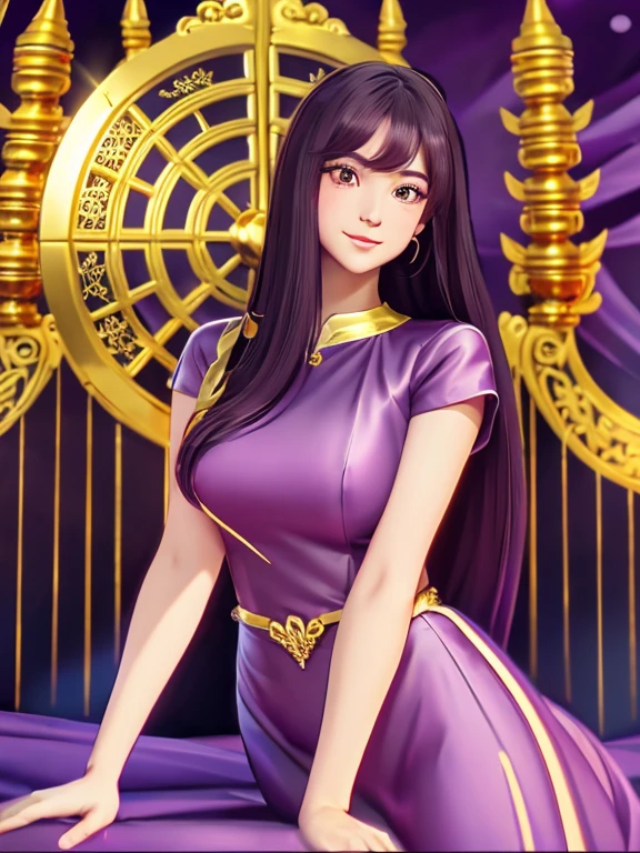 craft  top notch,  girl  solo  ((adult female)),  long hair  hair,  Actress, upper black body, lower body purple dress (gold dress) (gold dress) fantasy,  happy  watching the viewer;  cartoon  anime  (Oil painting) Burmese girl, 18 years old, Bagan Pagoda view background, clear Hd 8k

 ￼

 ￼