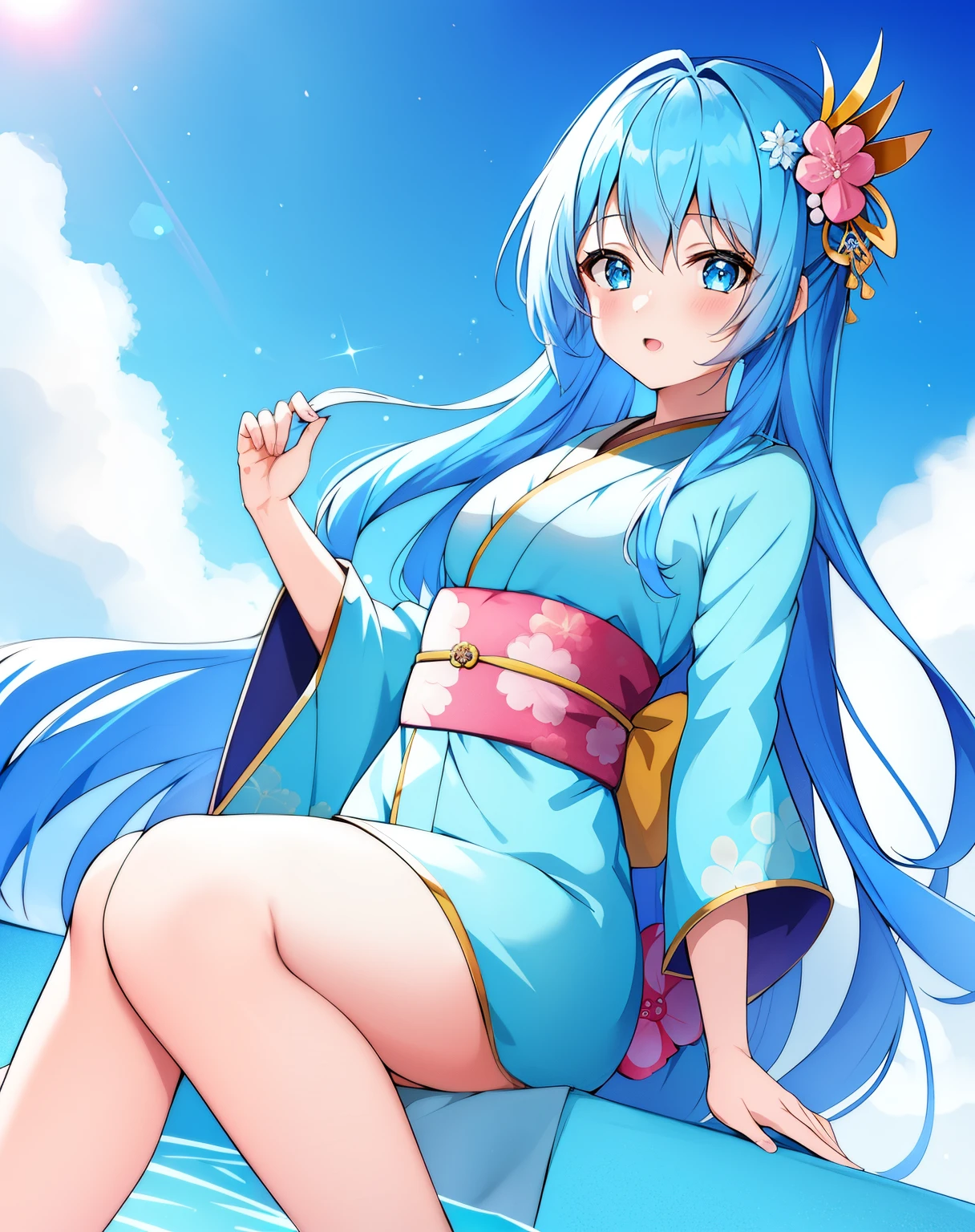 Anime girl with blue hair and blue eyes, Best Anime 4K Kona-chan Wallpaper, anime wallpaper 4k, anime wallpaper 4k, Wallpaper Anime Blue Water, anime style 4k, anime art wallpaper 4k, anime art wallpaper 4k, Kantai Collection Style, 4k anime wallpaper,,Anime girl with blue hair and blue eyes wearing a kimono, anime moe art style, mikudayo, , teal hair anime girl, in kimono, in kimono, shirabii, Cute girl anime visual, long hair