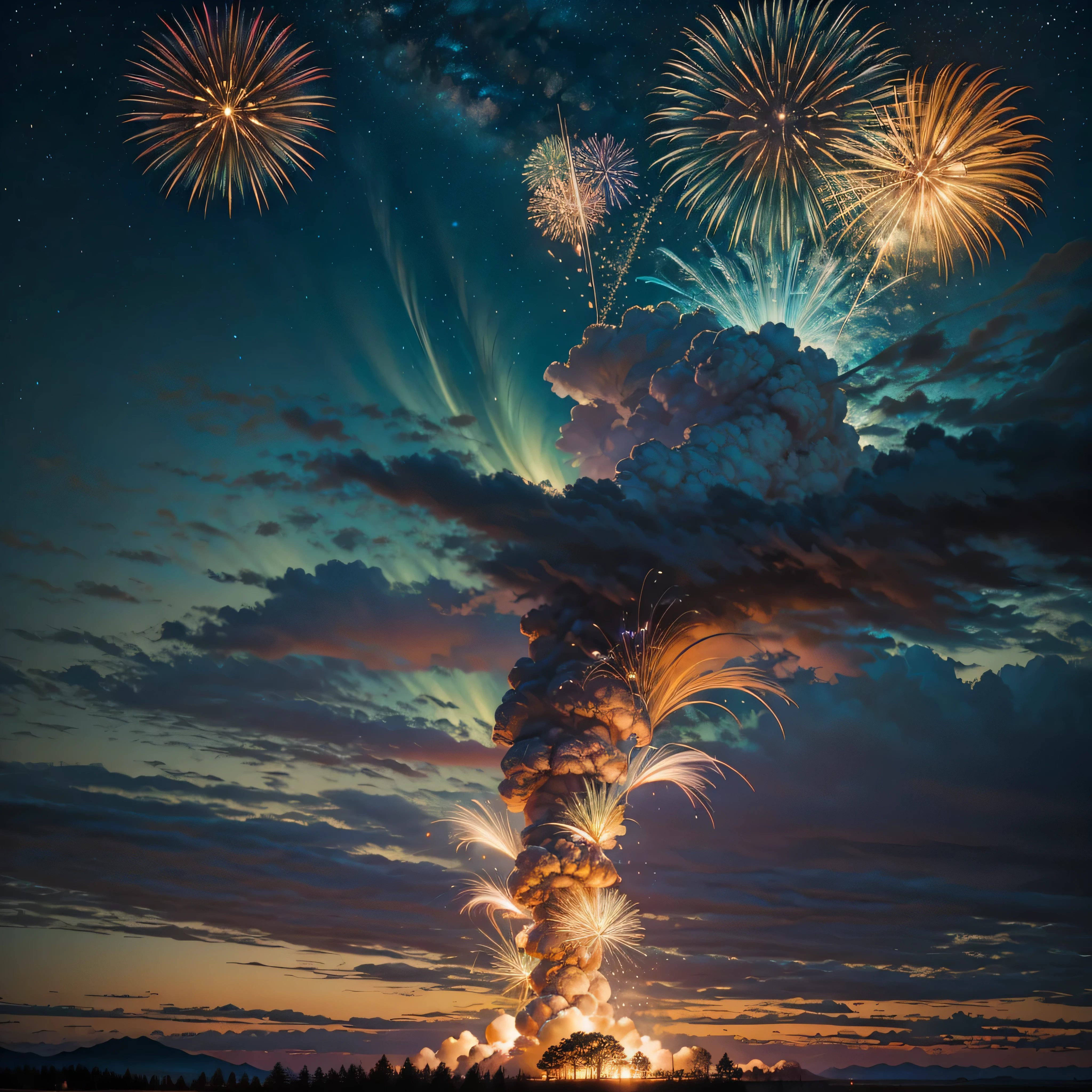 galaxie couleurgalaxy spacieux nébuleuse sombre _nuit_ciel (Splendid fireworks bloom in the dark nuit ciel background) coucher de lune lever de lune panoramique moonshine ultra chef-d'œuvre feux d'artifice coloré_feux d'artifice Envision paysage urbain ponts ornés de lumières patriotiques feux d'artifice fractal éclatant au-dessus de la tête créant une célébration dynamique interconnectée spectateur sundrop cinématique_clair de lune Feu follet ultra_ultra haute définition_photo-réaliste optimal ultra_OpenGL-Shaders Ultra de haute qualité_haute précision et précision reflex ultra_éclairage volumétrique perfection haute résolution Octane amélioré_rendues UHD XT3 DSLR HDR 3dcg shadow analogiques extatiques symmetrical onyx rubis summon milkweed floraison invoque viceroy magic incandescente creature CGSCOSITY butterfly Cristallines Monarch flash blow glow opale lava Tourmaline plasma "Chutes Niagara" monstre de foyer Fire Blast Flame luminescence diplômé rétro-éclairage varié multi etc.. --v 6 --s 1000 --c 20 --q 20 --chaos 100
