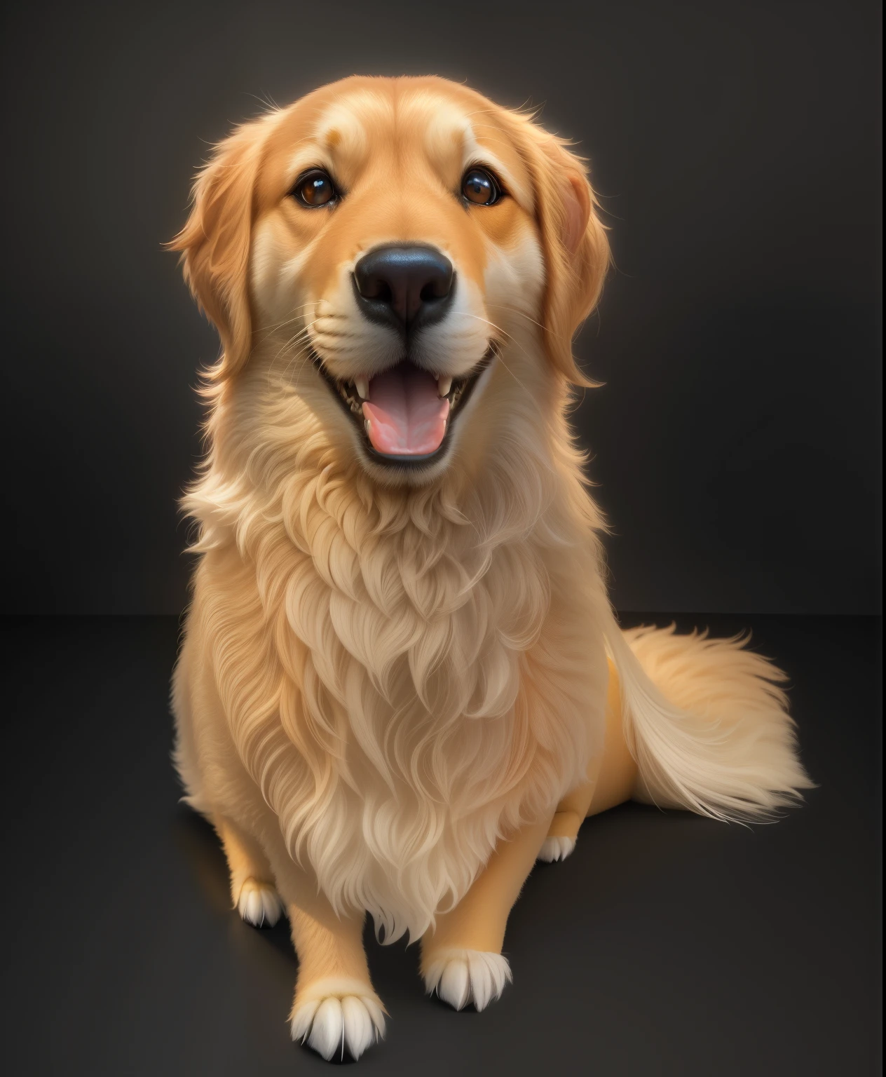 (tmasterpiece), (Need), (super-fine), (full bodyesbian:1.2), ultra cute,  It's a big eye-catcher, smile, Delicate and delicate, Fairytales, Incredibly high detail, pixar-style, bright color palette, natural soft light,  background in solid color, Octane rendering, Trends on Artstation, opulent, ultra-wide-angle, 8k, k hd, realistic lying