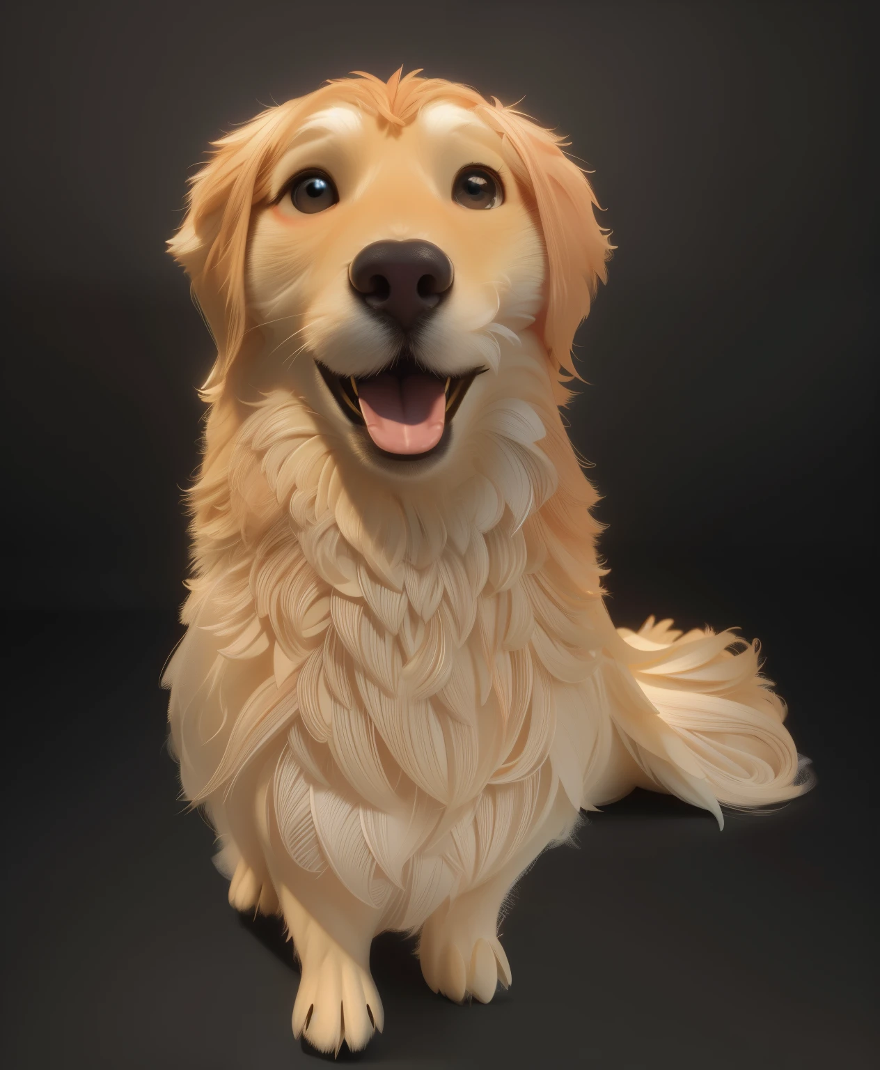 Pixer 3d Cartoon style , (tmasterpiece), (Need), (super-fine), (full bodyesbian:1.2), ultra cute, It's a big eye-catcher, smile, Delicate and delicate, Fairytales, Incredibly high detail, pixar-style, bright color palette, natural soft light, background in solid color, Octane rendering, Trends on Artstation, opulent, ultra-wide-angle, 8k, k hd, realistic lying