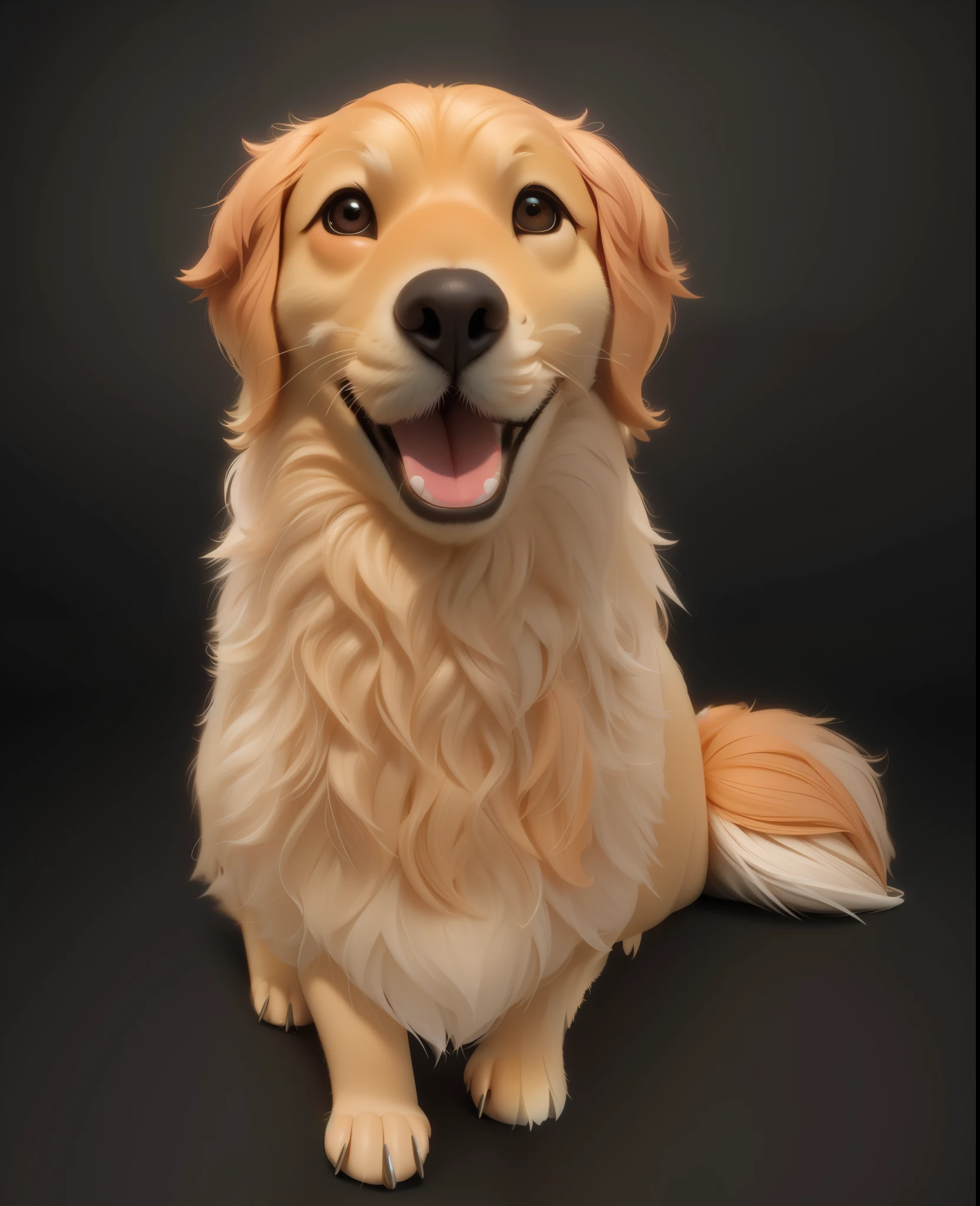 (tmasterpiece), (Need), (super-fine), (full bodyesbian:1.2), ultra cute, It's a big eye-catcher, smile, Delicate and delicate, Fairytales, Incredibly high detail, pixar-style, bright color palette, natural soft light, background in solid color, Octane rendering, Trends on Artstation, opulent, ultra-wide-angle, 8k, k hd, realistic lying