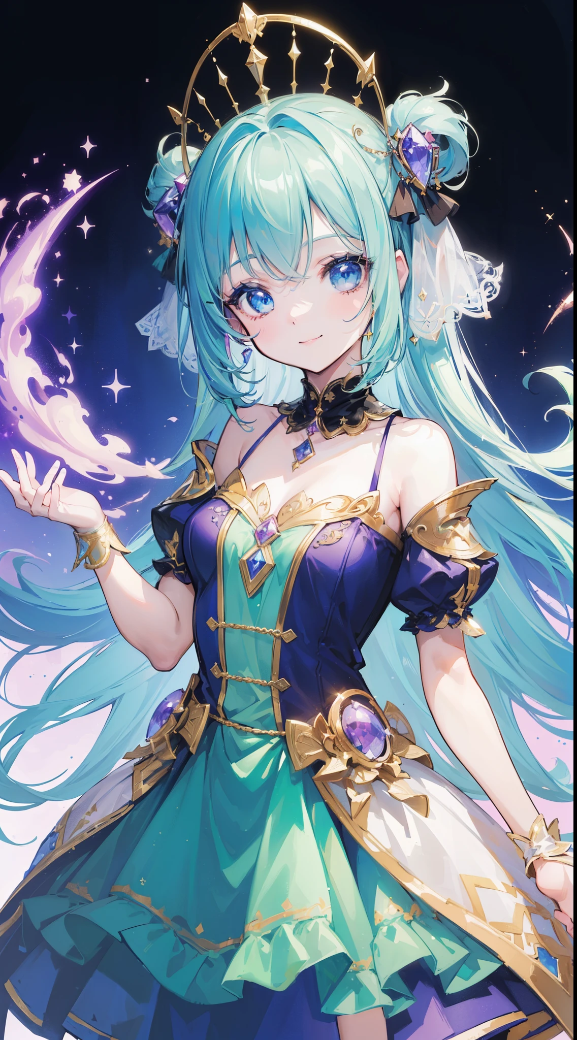 (((32k))), (16k), (8k), (4k), (((32k fantasy background))), (((Pretty girl))), (((cute girl))), (beautiful quality eyes), ((cute smile)), (((dress))), (((fantasy))), 