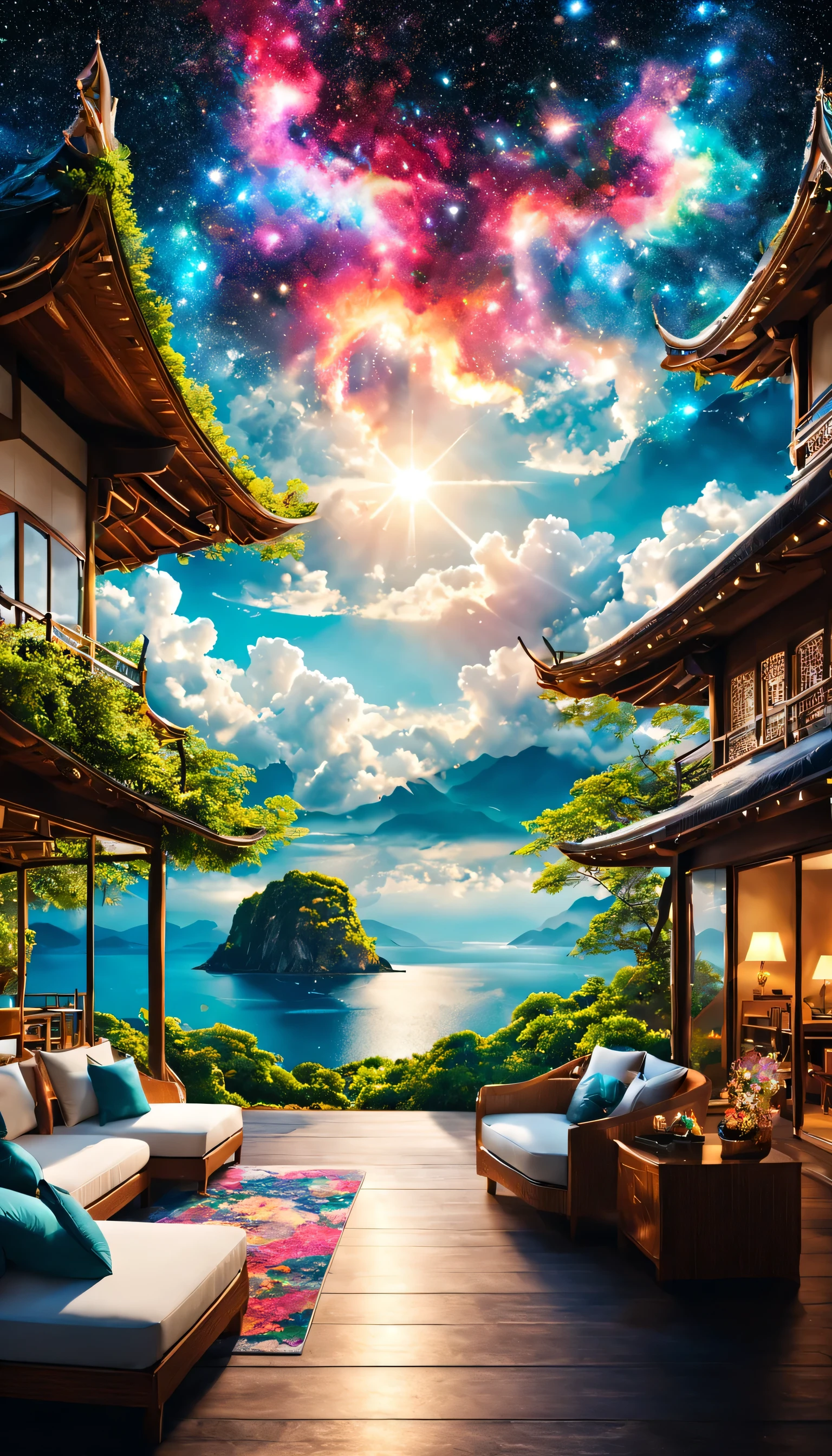 Highestのリゾート地の風景photograph,beautiful sea,高品質でwonderful家具:designer furniture,A beautiful sky spreads out,dream-like,summer,cloud,sky blue,Marine Blue,wonderful景色が広がります,Luxury Resorts,luxurious space,Velar,An environment surrounded by rich nature,Highestの時間をあなたに,Highest品質,photograph,structurally correct,perfect composition,広告用に撮影されたphotograph,beautiful light and shadow,Photographed by a professional photographer,Highestのリゾート地に選ばれた,rich colors,Cast colorful spells,be familiar with,fantastic,wonderful,Indonesia,light effect,Sparkling,reflection,night,night空,star,Highest