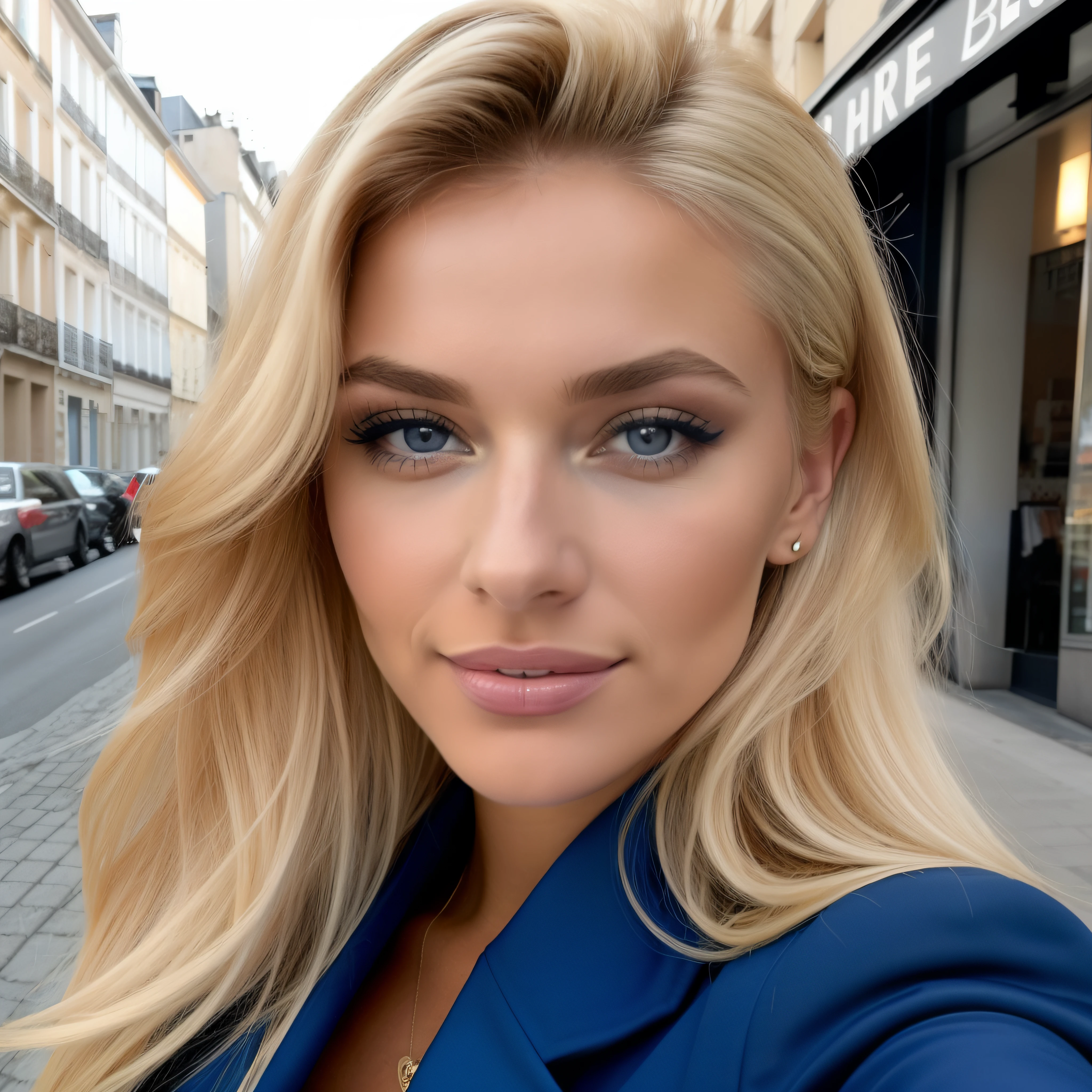 Femme blonde aux yeux bleus,latine, Souriant, selfie, Shopping dans la ville, tenue rouge sexy, Lara Stein, Alexandra Waliszewska, Schulterlanges blondes cheveux, la plus belle femme du monde, beau look, détail parfait, Victoria’s Secret-Modell, cheveux blonds yeux bleus, Pas de gros plan, cheveux blonds et yeux bleus, longs cheveux blonds et yeux bleus, sans sourcils