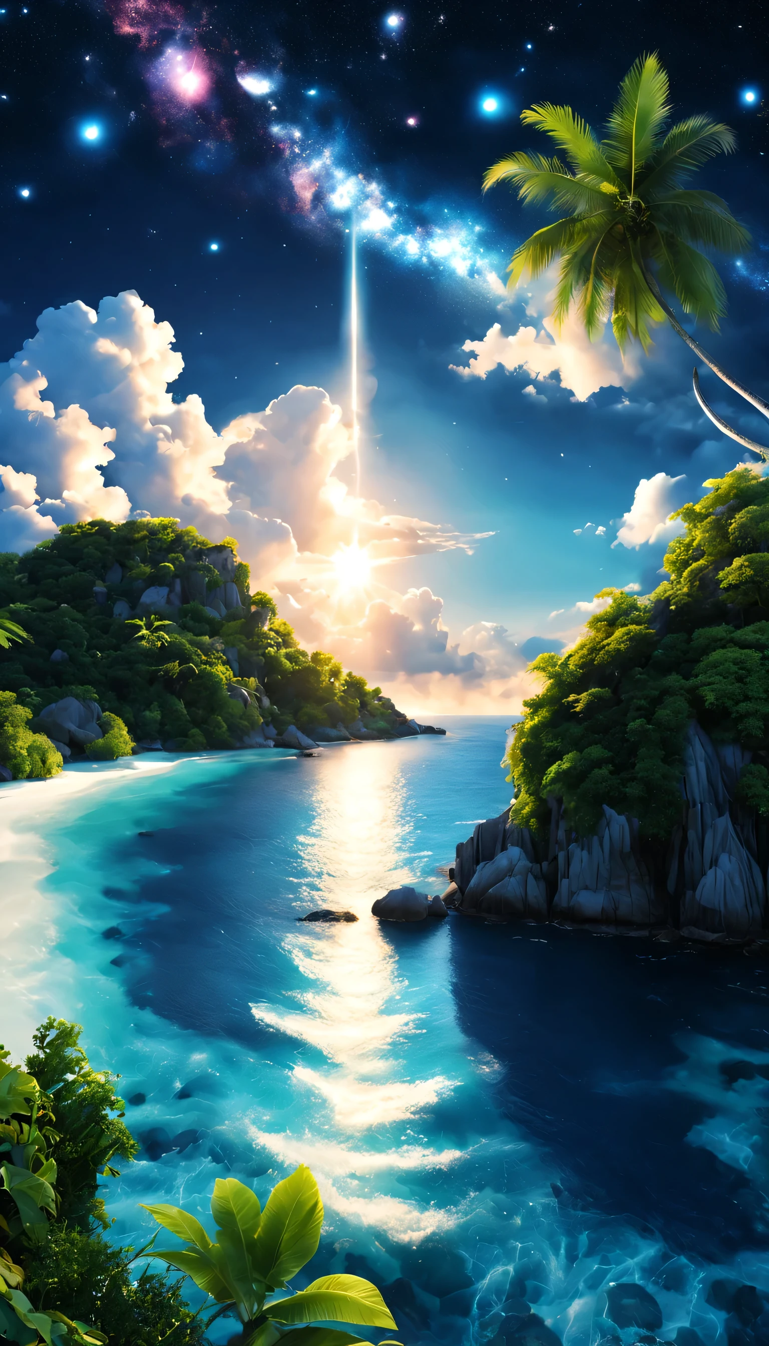 Highestのリゾート地の風景photograph,beautiful sea,高品質でwonderful家具:designer furniture,A beautiful sky spreads out,dream-like,summer,cloud,sky blue,Marine Blue,wonderful景色が広がります,Luxury Resorts,luxurious space,Velar,An environment surrounded by rich nature,Highestの時間をあなたに,Highest品質,photograph,structurally correct,perfect composition,広告用に撮影されたphotograph,beautiful light and shadow,Photographed by a professional photographer,Highestのリゾート地に選ばれた,rich colors,Cast colorful spells,be familiar with,fantastic,wonderful,maldives,light effect,Sparkling,reflection,night,night空,star,Highest