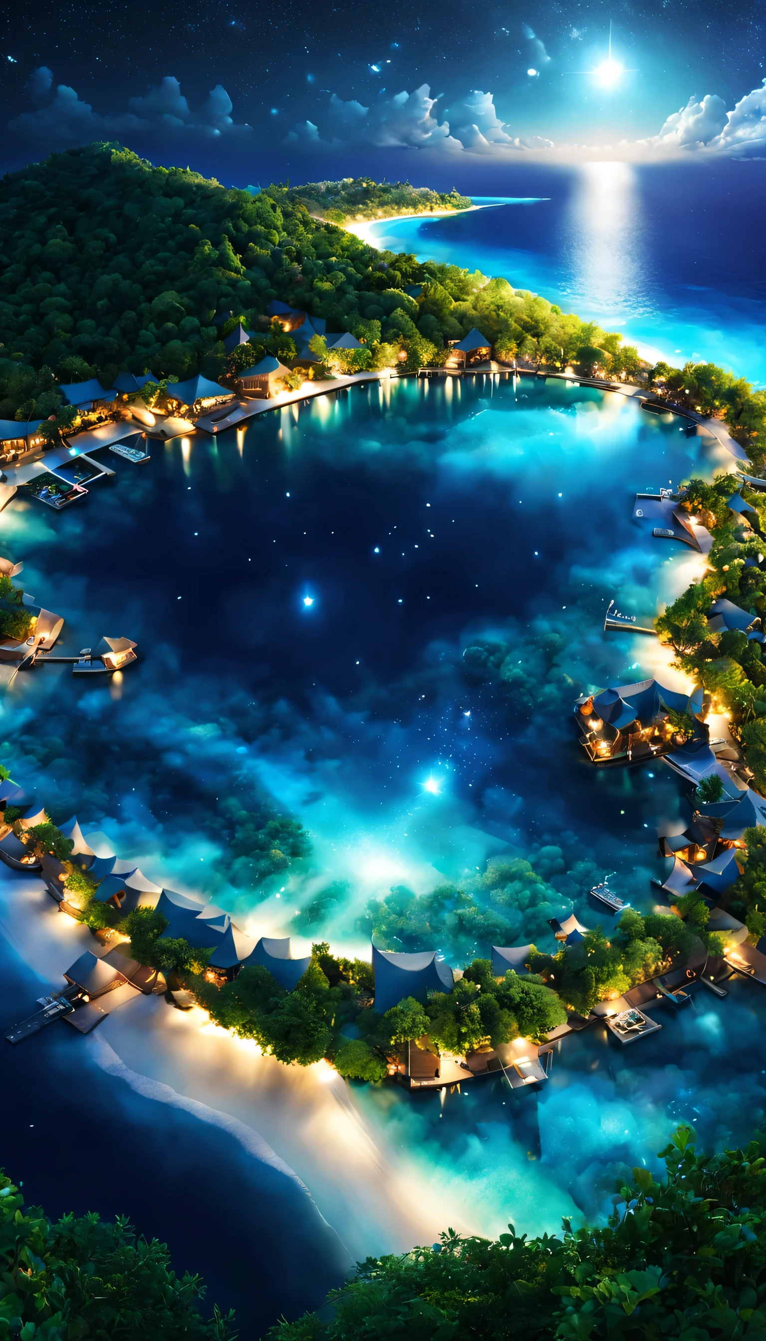 Highestのリゾート地の風景photograph,beautiful sea,高品質でwonderful家具:designer furniture,A beautiful sky spreads out,dream-like,summer,cloud,sky blue,Marine Blue,wonderful景色が広がります,Luxury Resorts,luxurious space,Velar,An environment surrounded by rich nature,Highestの時間をあなたに,Highest品質,photograph,structurally correct,perfect composition,広告用に撮影されたphotograph,beautiful light and shadow,Photographed by a professional photographer,Highestのリゾート地に選ばれた,rich colors,Cast colorful spells,be familiar with,fantastic,wonderful,maldives,light effect,Sparkling,reflection,night,night空,star,Highest