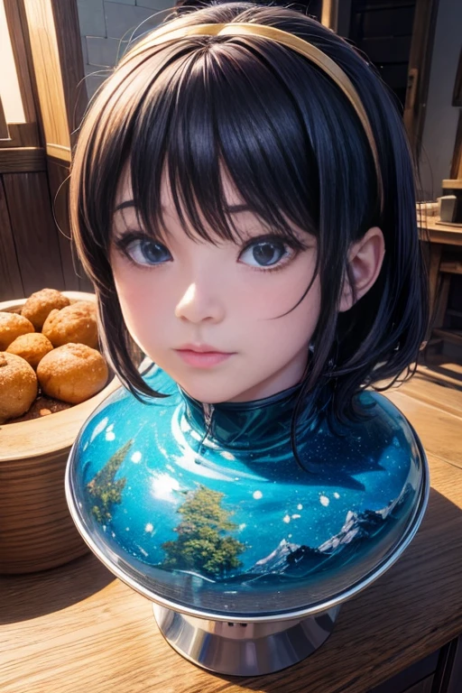 (best quality,4k,8k,highres,masterpiece:1.2),ultra-detailed,(realistic,photorealistic,photo-realistic:1.37), anime-style house, thatched roof and large windows, popular anime merchandise, cozy multidimensional tavern, anime movie still, serene, top anime stills of today, bustling magical town, Yurucamp anime, anime stills from 2012 era, anime movie screenshots, celebrity-inspired anime.