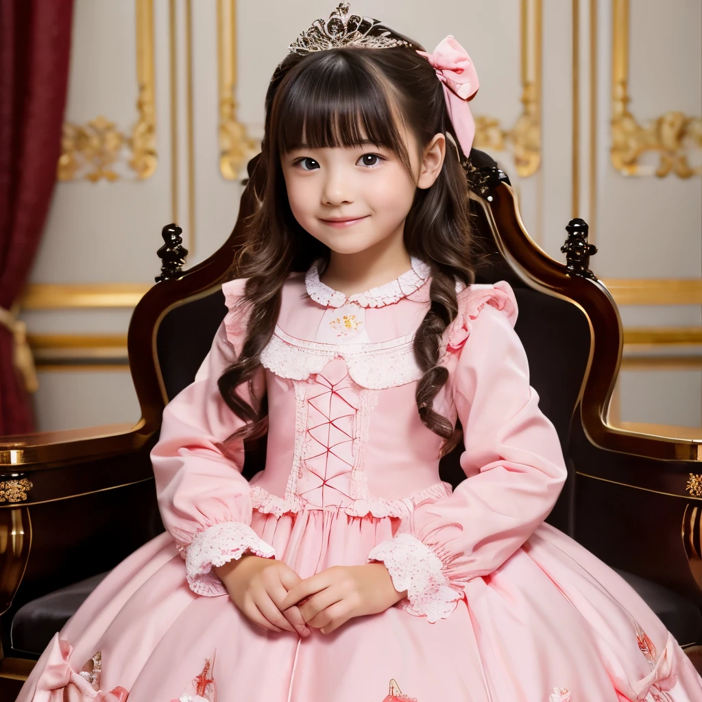 highest quality, masterpiece, highest resolution, artwork, super それにget used to it, many get used to it, get used to it, それにget used to it, woman, ,the girl is a princess,pink victorian nightgown,pajamas,long sleeve,long dress,Nightgown with lots of frills and ribbons,luxury,