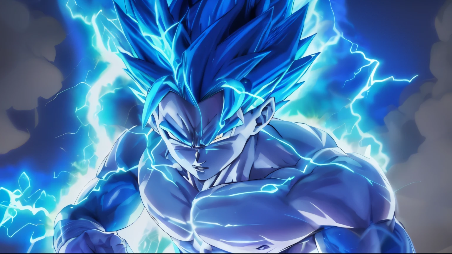 a close up of a very blue and white dragon with lightning, super saiyan blue, blue fire powers, super saiyan, an epic anime of a energy man, badass anime 8 k, 4 k manga wallpaper, ultra instinct, anime style 4 k, going super saiyan, anime wallpaper 4 k, anime wallpaper 4k, super sayian goku, vegeta