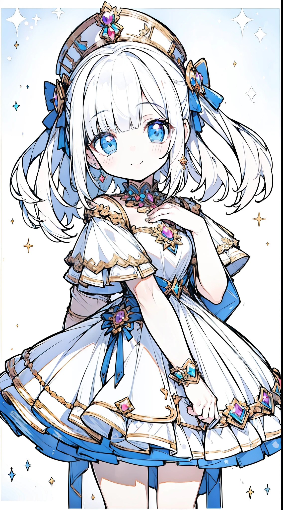 (((32k))), (16k), (8k), (4k), (((32k fantasy background))), (((Pretty girl))), (((cute girl))), (beautiful quality eyes), ((cute smile)), (((dress))), (((fantasy))),