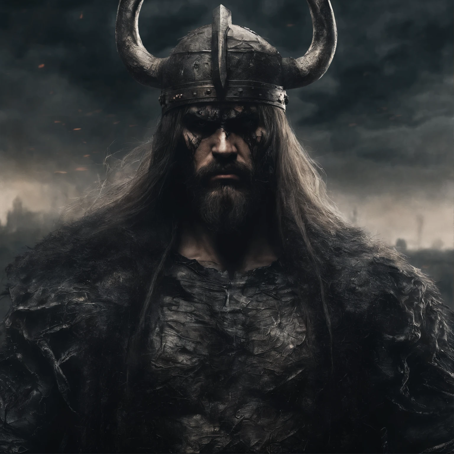 VIKING LEGENDARY BERSERK, city of valhalla, MASTERPIECE, BLIND IN ONE EYE, LONG HAIR, SHIRTLESS WITH SCARS ON THE BODY, (best quality,4k,8k,highres,masterpiece:1.2), ultra-detailed, (realistic,photorealistic,photo-realistic:1.37), HDR, UHD, studio lighting, ultra-fine painting, sharp focus, physically-based rendering, extreme detail description, professional, vivid colors, bokeh, portraits, landscape, horror, anime, sci-fi, photography, concept artists