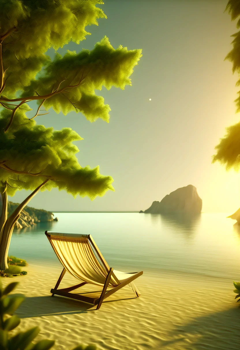 (best quality,4K,8k,high resolution,masterpiece:1.2),Super detailed,(actual,photoactual,photo-actual:1.37),dream resort,muted tones,Gentle style,peaceful and cozy,nature,warm and cozy,fluorescent beach,Gentle sunset,beautiful garden,Spectacular sea view,beach umbrella,campfires