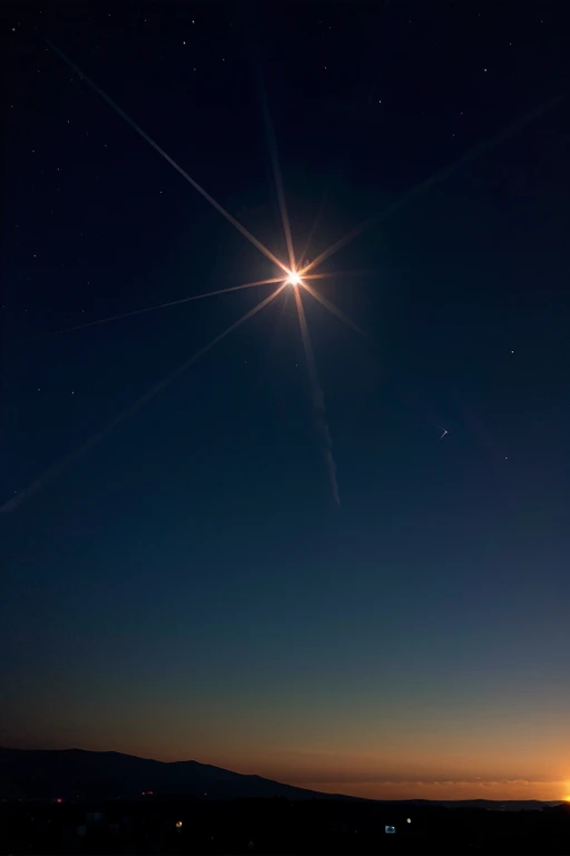 skywave star, background only, at night