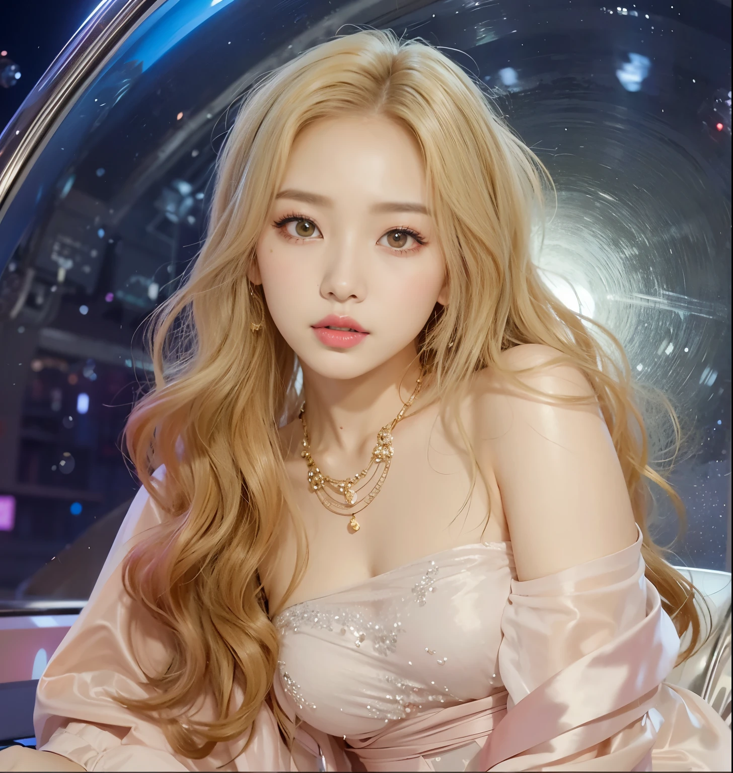 Chica de Araffe con un vestido rosa posando para una foto, sol yunjoo, Lalisa Manobal, retrato de jossi de blackpink, parque roseanne de blackpink, aparcar desde-min, heonhwa choe, taken in the early 2020s, jaeyeon nam, lee ji-eun, lee ji - eun, TaeJune Kim