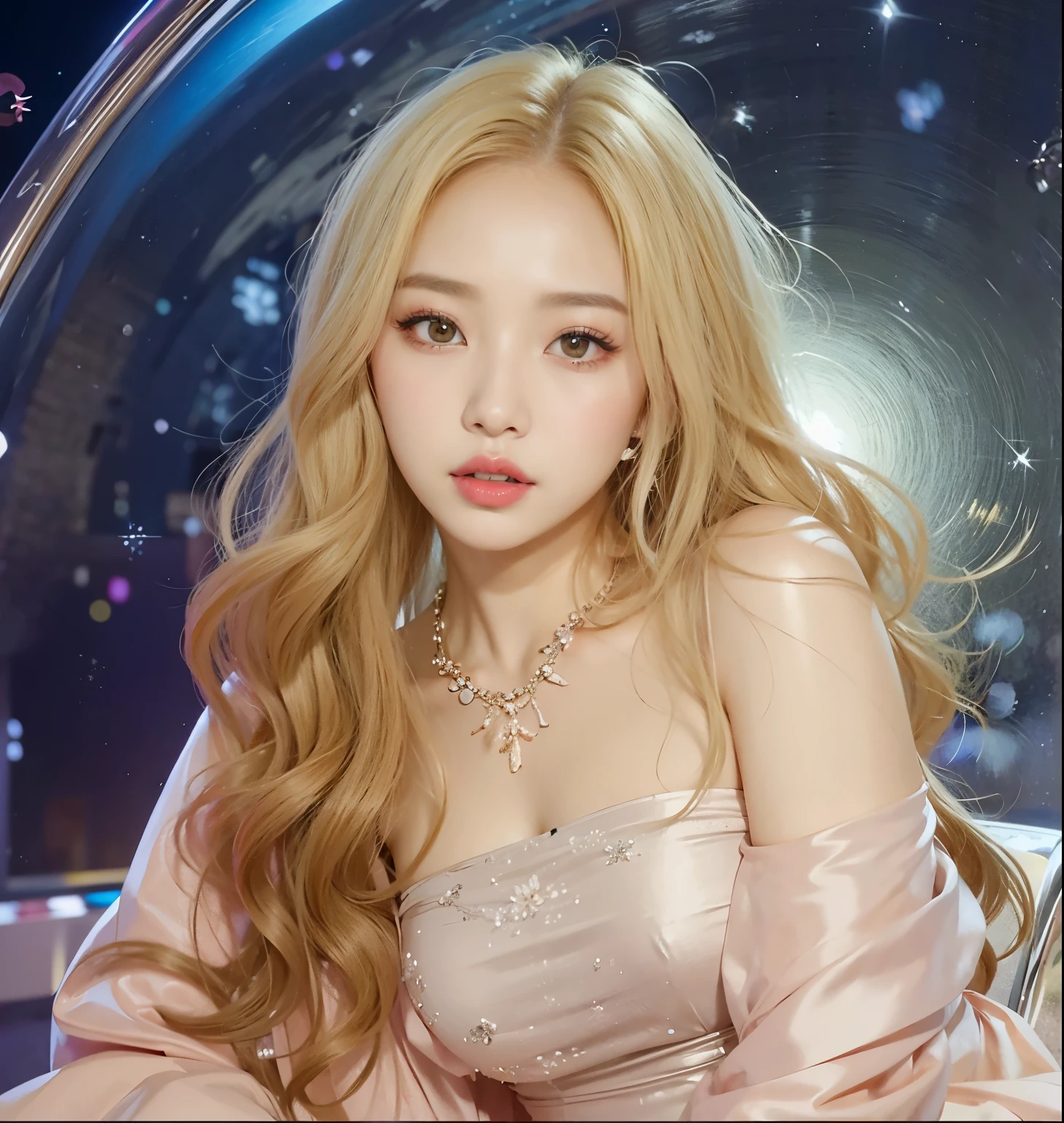 Chica de Araffe con un vestido rosa posando para una foto, sol yunjoo, Lalisa Manobal, retrato de jossi de blackpink, parque roseanne de blackpink, aparcar desde-min, heonhwa choe, taken in the early 2020s, jaeyeon nam, lee ji-eun, lee ji - eun, TaeJune Kim