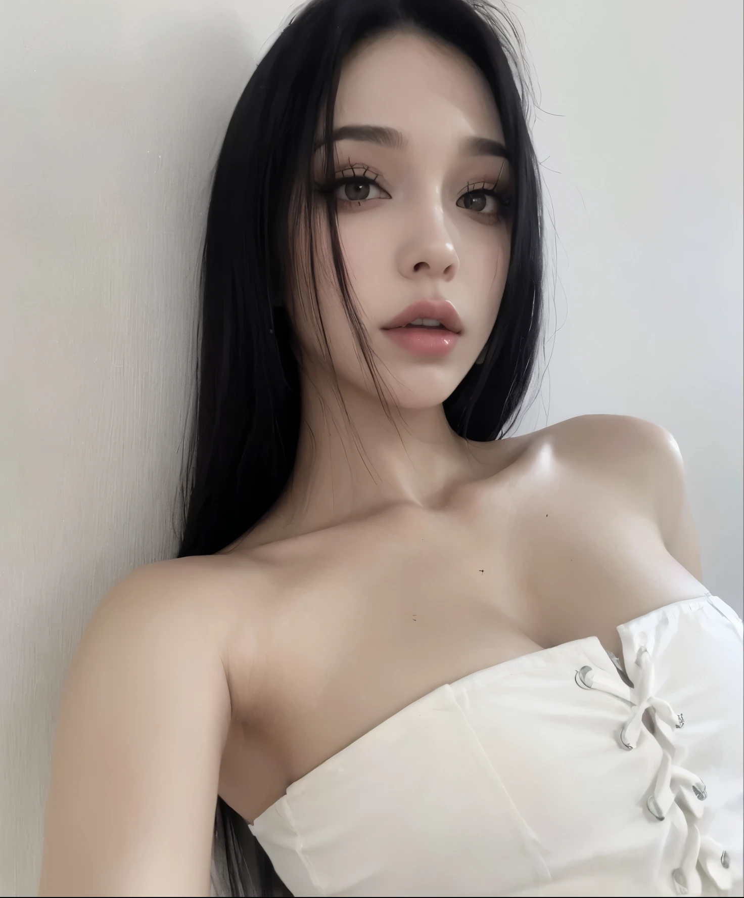 Brunette with long hair 