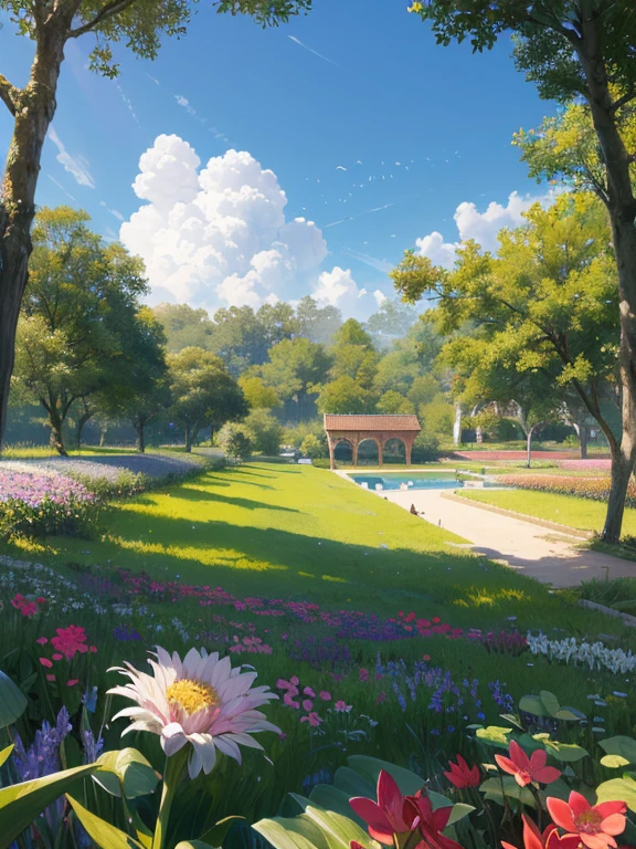 Monet Estilo, playa, Nube, cielo, agua, flor, agualily, Almohadilla, loto, pink flor, no humanos, planta, escenario, naturaleza muerta, impressionist aguacraft, muchos (Estilo) (obra maestra:1.2), Mejor calidad, high resolution, original, extremadamente detallado wallpaper, perfect lighting,(extremadamente detallado:1.2), Dibujo, pincel