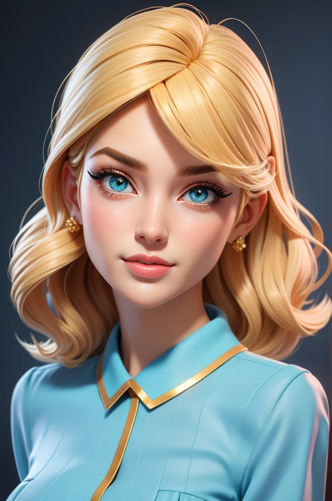 obra-prima, melhor qualidade, trabalho de rending 3d, estilo 3DMM, close-up, retrato, 3D, 1girl, solo, cabelo branco, cabelo longo, colar, sardas, joias, olhando para o lado, realista, parte superior do corpo, fundo simples, franja, olhando para longe, lips parted, olhos Azuis , gargantilha, maquiagem, vestido, super realista, pin up