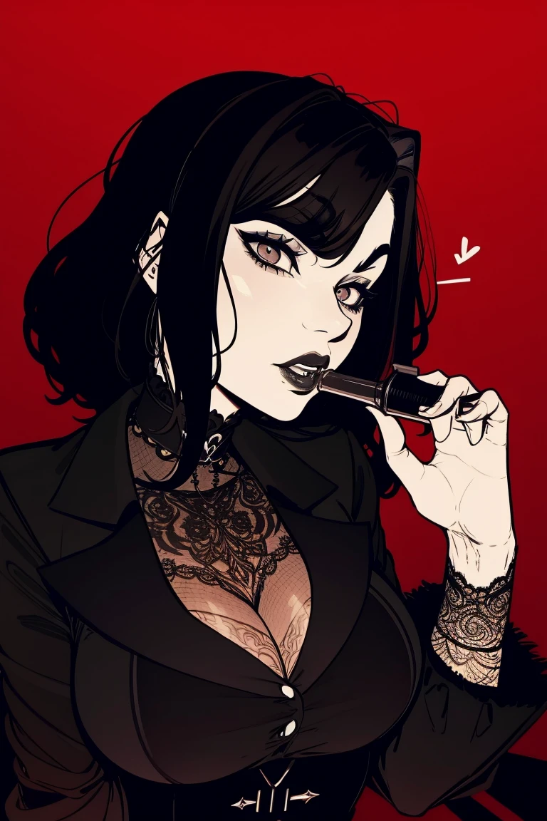 goth detective portrait