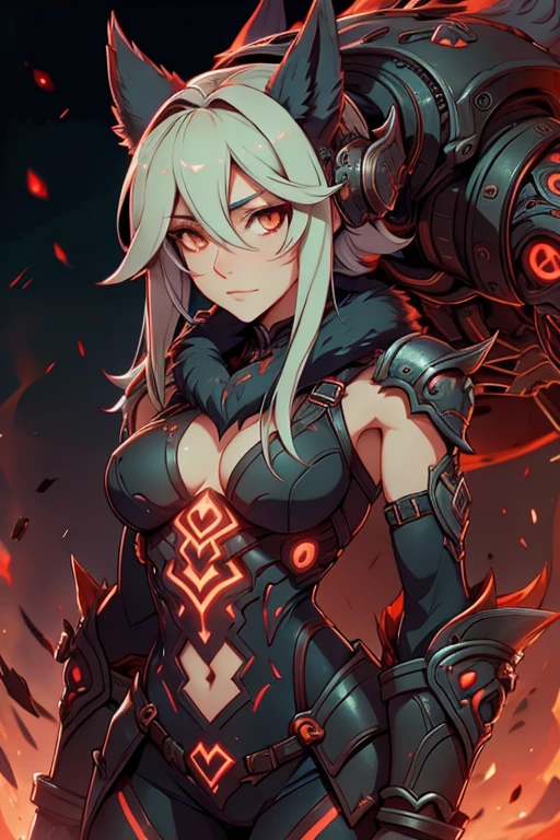 Female mature fenrir, human form