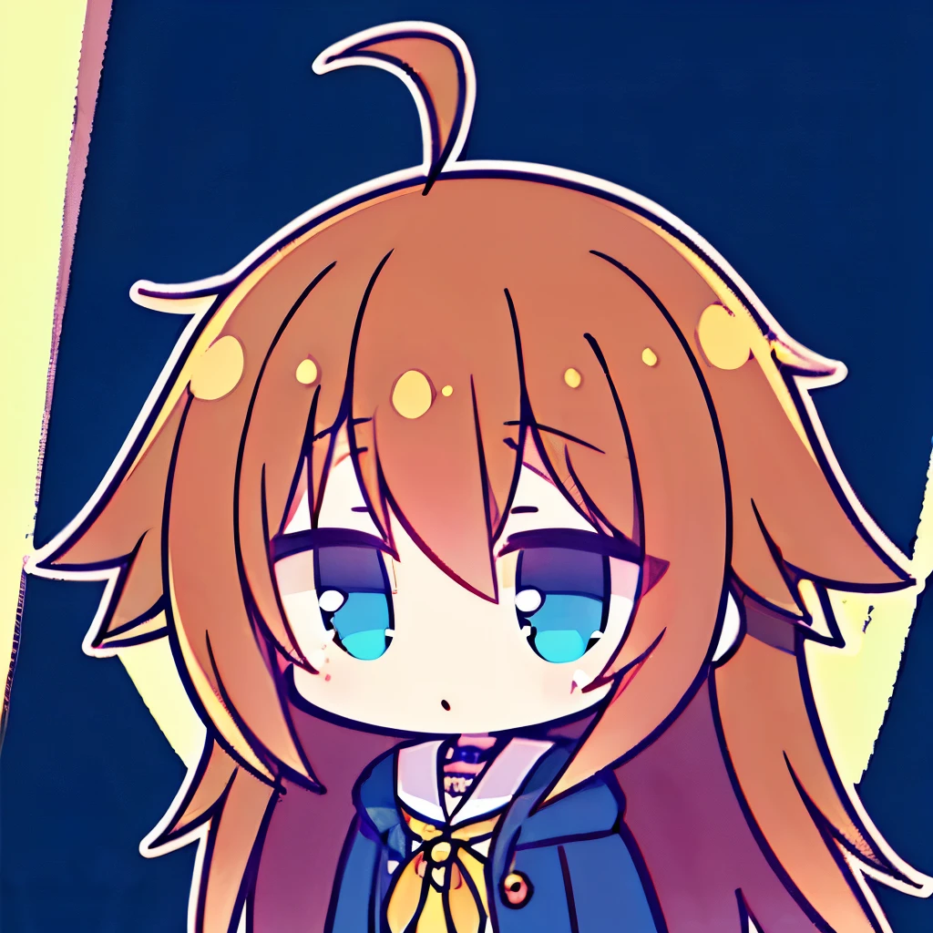 masterpiece,best quality,girl,long hair,ahoge,messy hair,brown hair,