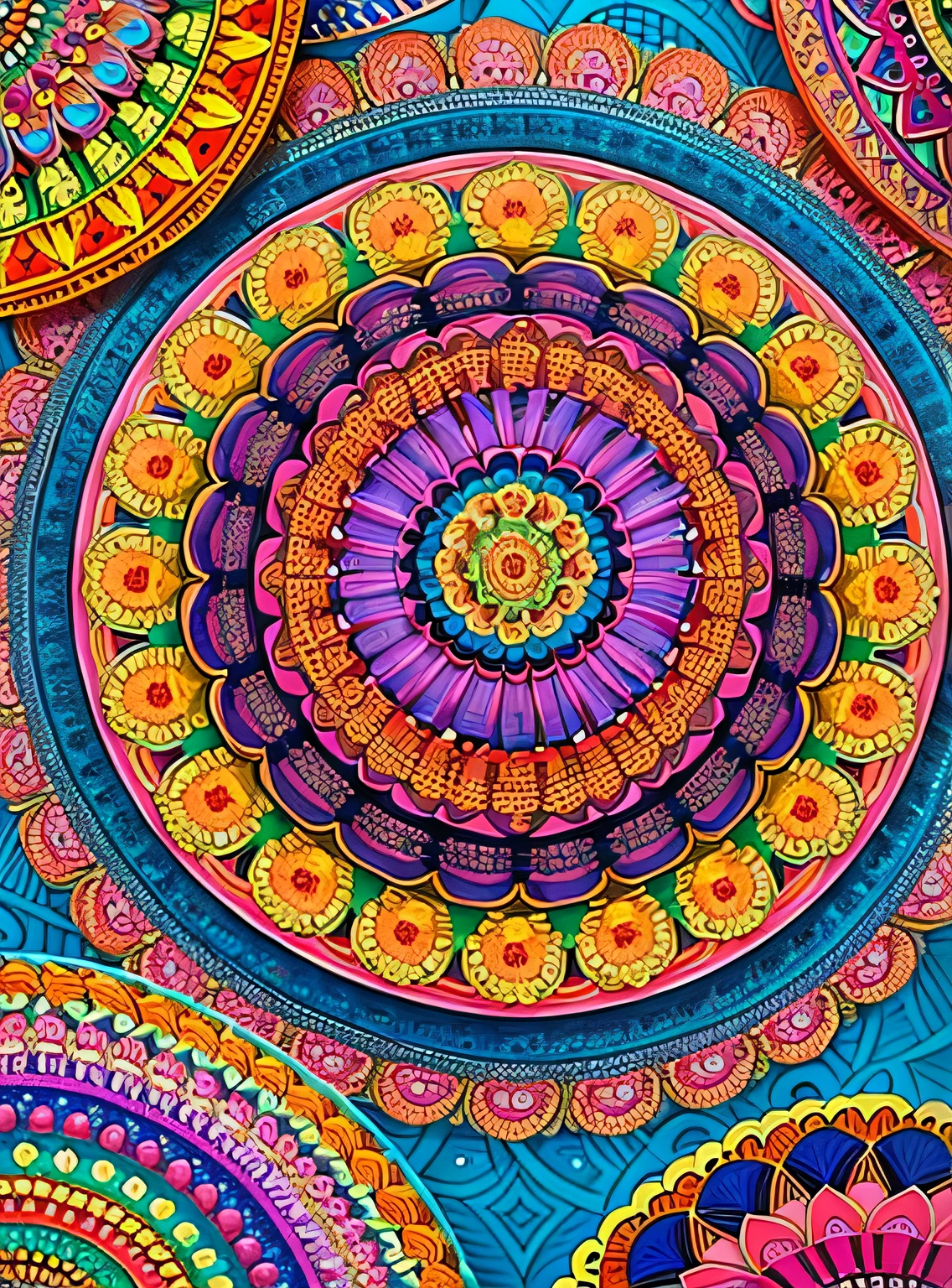 (linda mandala), absurdos, high resolution, ultra detalhado, extremamente detalhado, (ramo de flores:1.3), (Zentangle:1.2), (Geometric:1.2),(cores vibrantes),