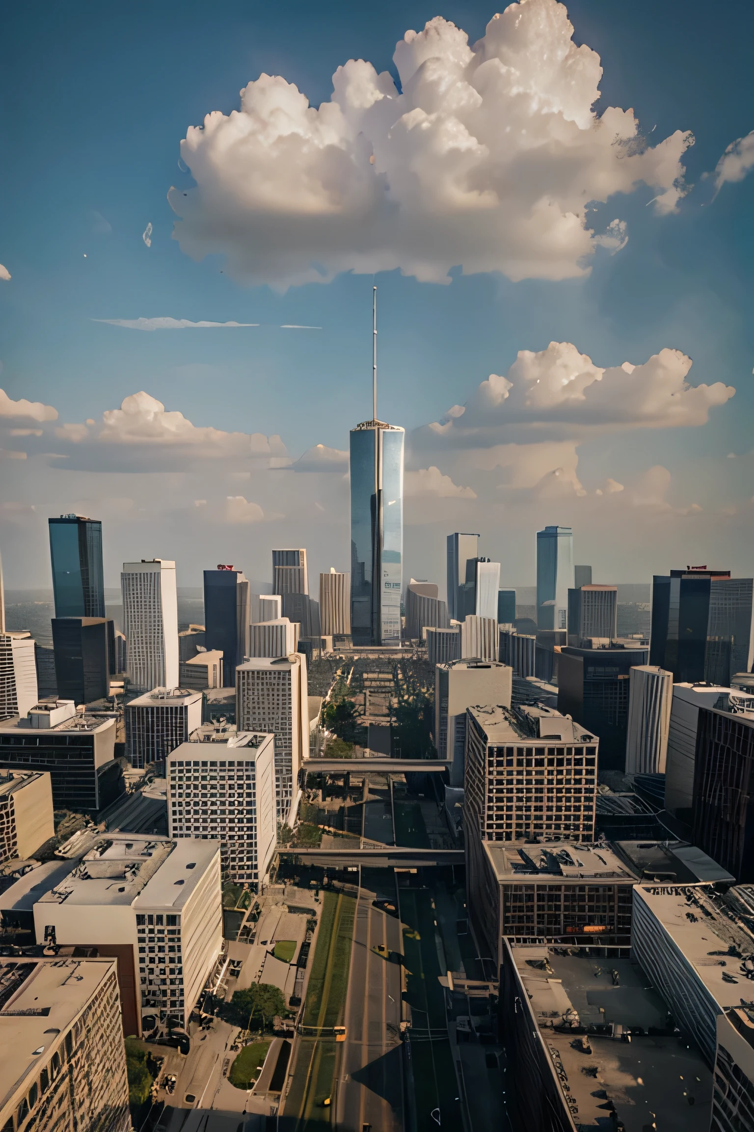 create a realistic picture of houston