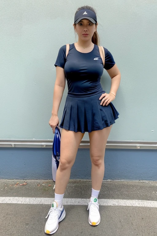 30 year old woman wearing tennis wear