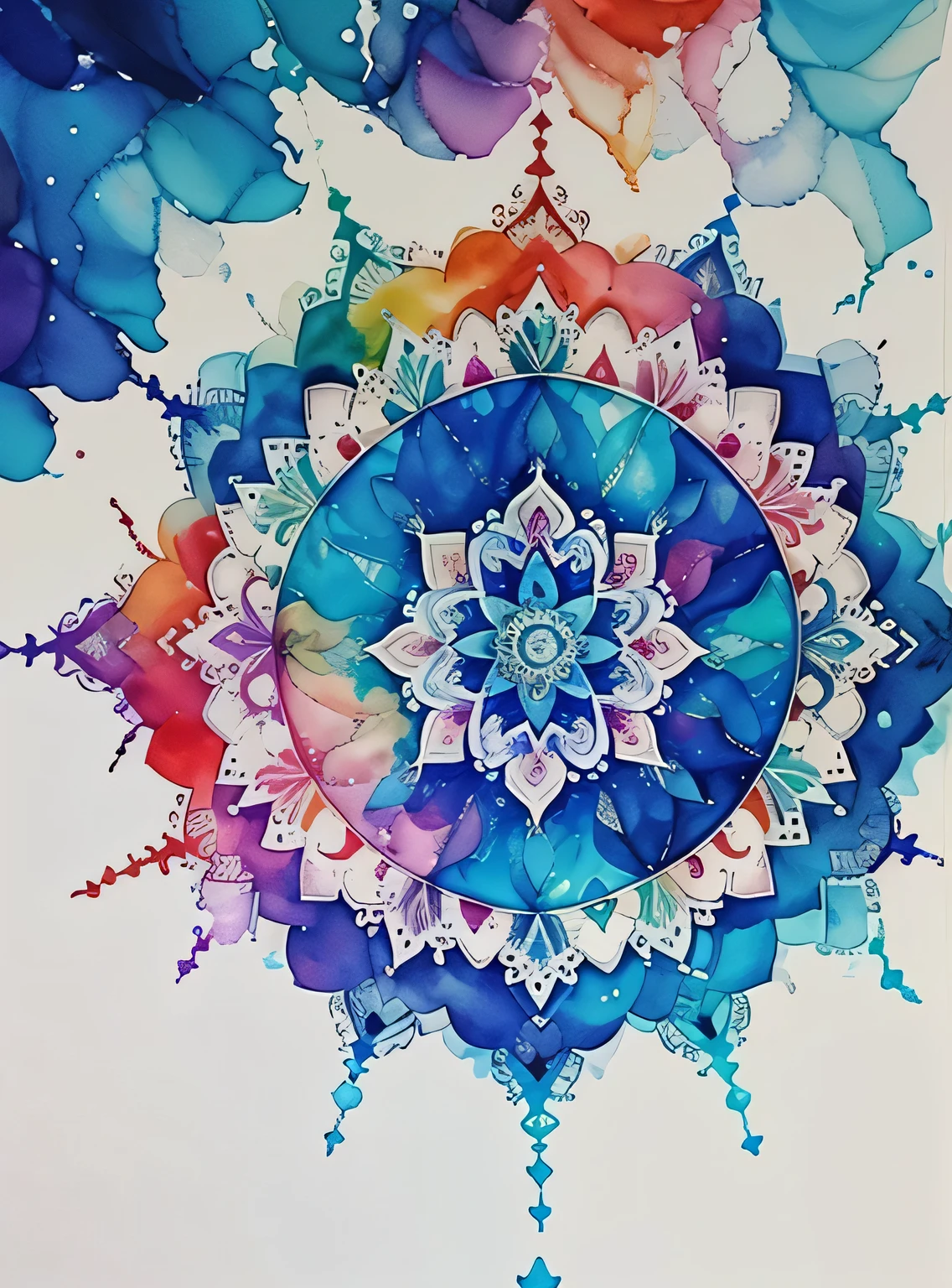 Lindo mandala, white sky, alcohol ink and impasto mix painting, blast,
Yang08k, Lindo, colorida,
obras-primas, maximum quality, melhor qualidade, arte oficial, Lindo and aesthetic,