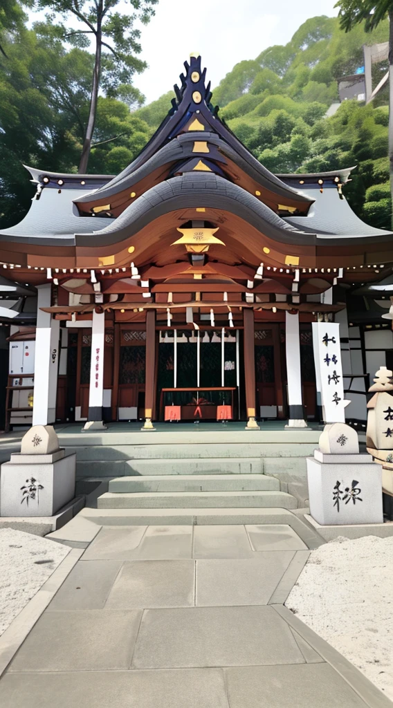 highest quality, super detailed, figure,
butterfly tongue house, outdoor, scenery, shrine, wood, Day, rope, Shimenawa, null, architecture, Grass, Day本architecture, building, realistic, photo background,文字なし