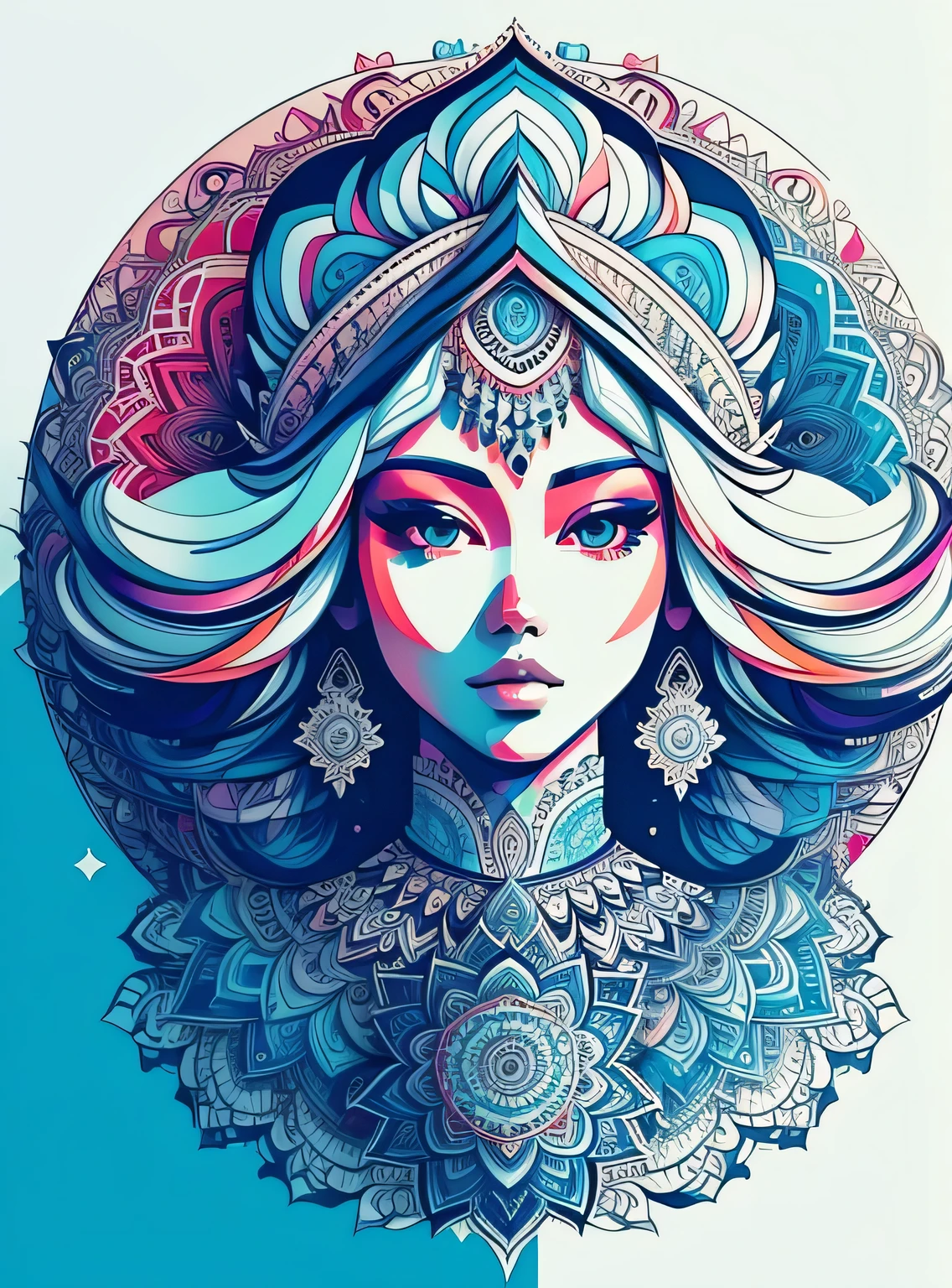Lindo mandala, white sky, estilo de arte pop, Yang08k, Lindo, colorida,
obras-primas, maximum quality, melhor qualidade, arte oficial, Lindo and aesthetic,