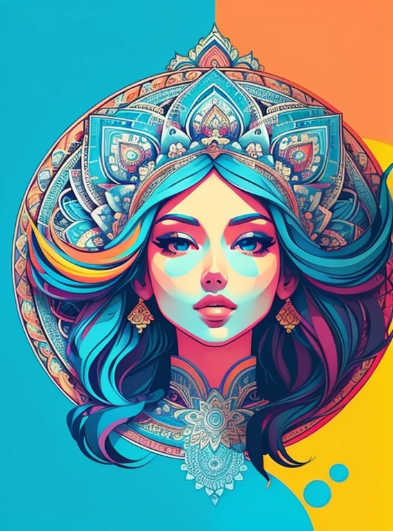 beautiful mandala, blue sky, pop art style, yang08k, beautiful, colorful,
masterpieces, top quality, best quality, official art, beautiful and aesthetic,