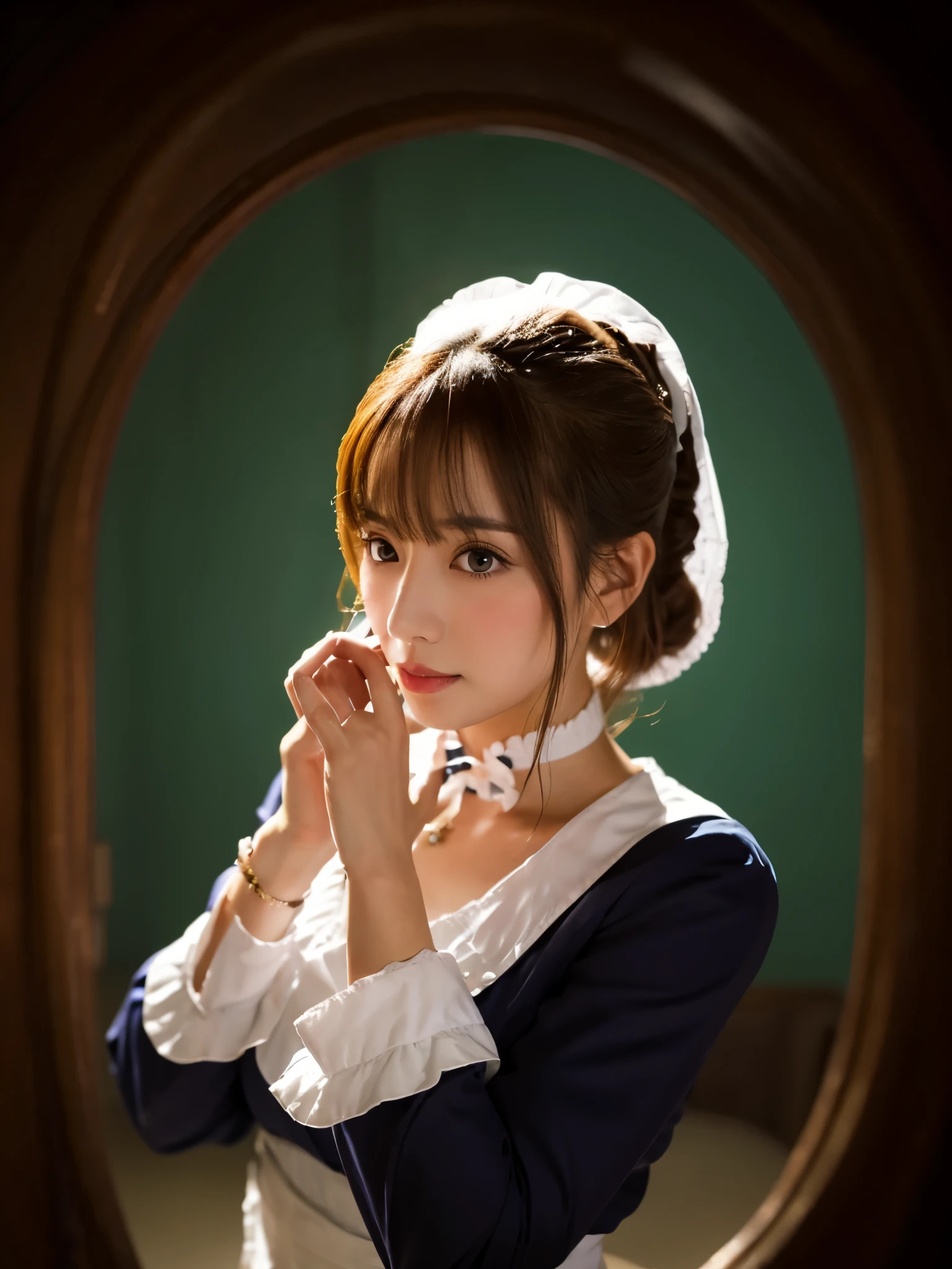 ((Tabletop:1.4, highest quality)), (Realistic photos:1.4),
((1 girl)), (Otherworldly beauty), (dream-like),
(超High resolution:1.2), Very delicate and beautiful, wonderful, Very detailed CG Unity 8k wallpaper, Very detailed, High resolution,
Soft Light, Beautiful detailed girl, Very detailedな目と顔, Beautiful and detailed nose, Beautiful and detailed,
(Dressed in late 19th century French costume:1.3),
Cinema Lighting, Perfect Anatomy, Slender body, (Parted bangs),
(Impressionist portrait of a beautiful girl), (Montmartre at the end of the 19th century:1.3), (evening), (after the rain), (Reflection of the sunset), (Impressionist light and colour),
Cowboy Shot