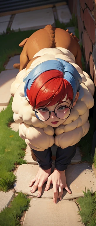 ground pov, Look from the top down, on all fours, penny