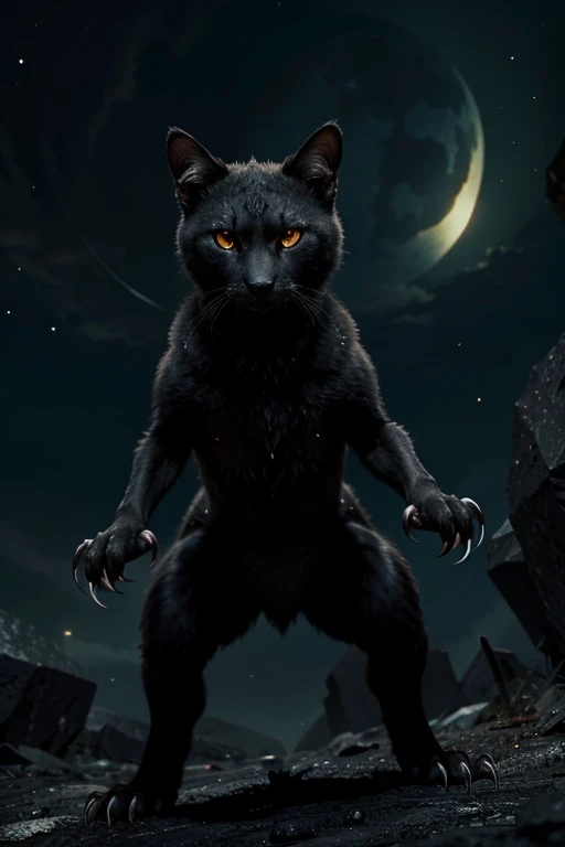 Rokars have sharp claws and eyes adapted to see in the dark., allowing them to hunt in the planet's endless nights. They are territorial and fight fierce battles for control of the best shelters.