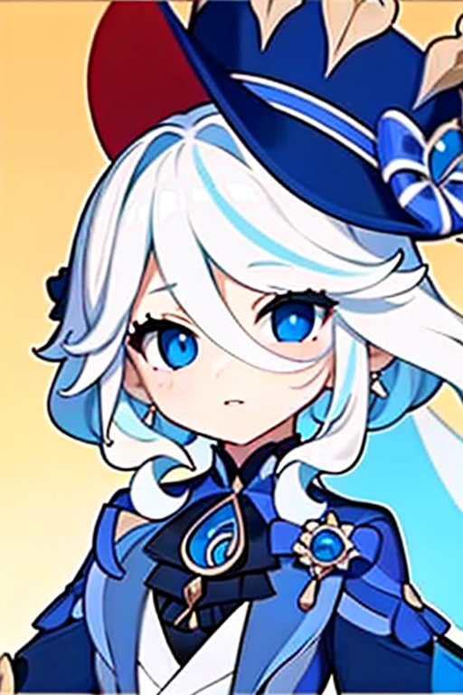 masterpiece, high quality, A beautiful girl Furina Genshin