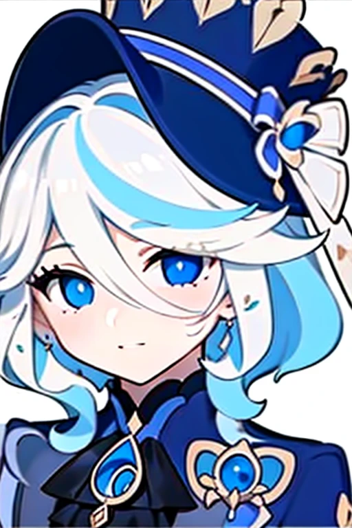 masterpiece, high quality, A beautiful girl Furina Genshin