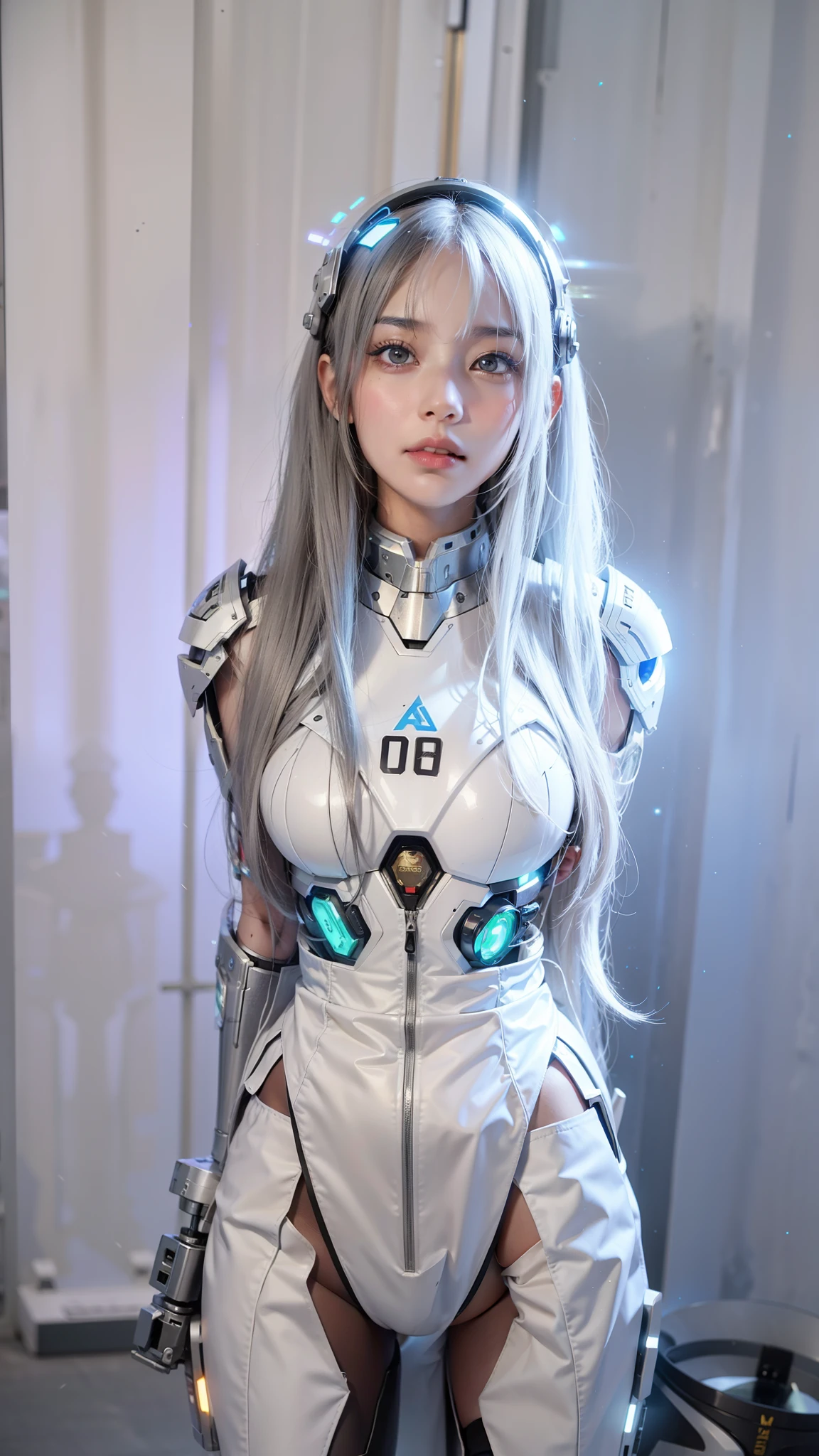 best quality,gold jewelry,Fairy skin,(Every time :1.2),Everlasting,super detailed,actual,high quality,light lighting,Ray tracing,ultra high definition,upper part of body, Future Iron Man mecha,shooting,battery,Launching equipment,Large-caliber artillery,Ros Tran 8K,Mecha Cyber Armored Tank Girl,Wearing a cyberpunk stamina helmet,Wearing a glowing space helmet,High-tech motorcycle helmet,There is a breathing light on the body,The armor of the future shines,Armed electromagnetic gun,Mecha style,