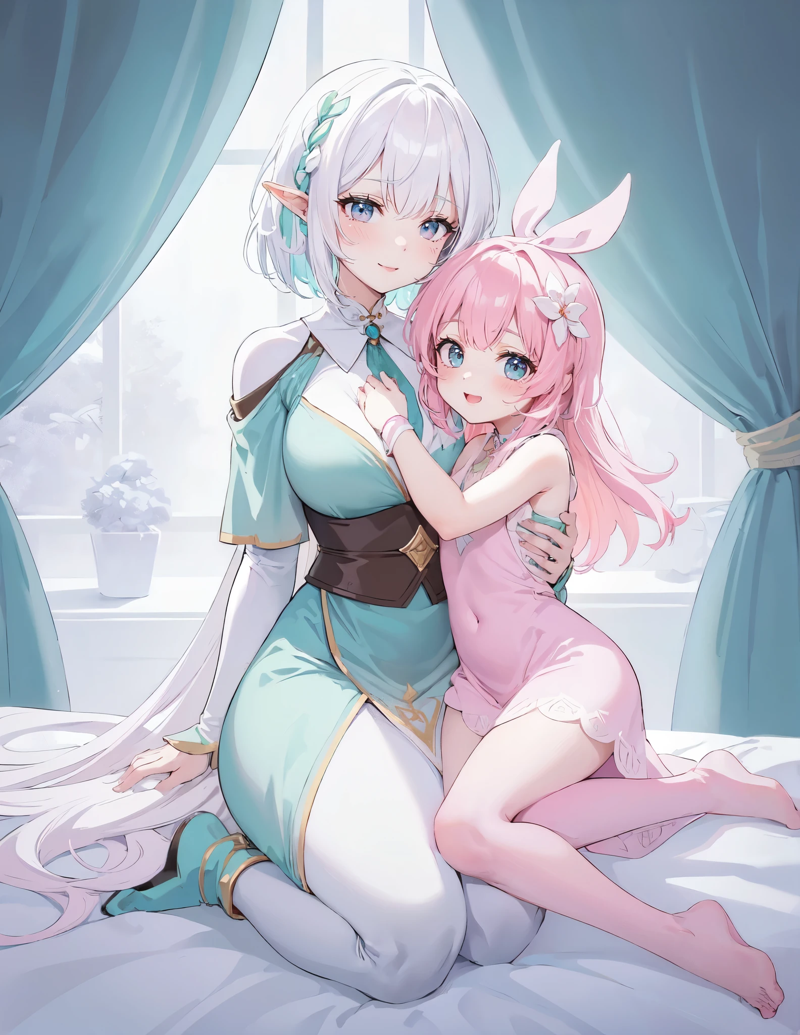 (pink hair: 1.2)