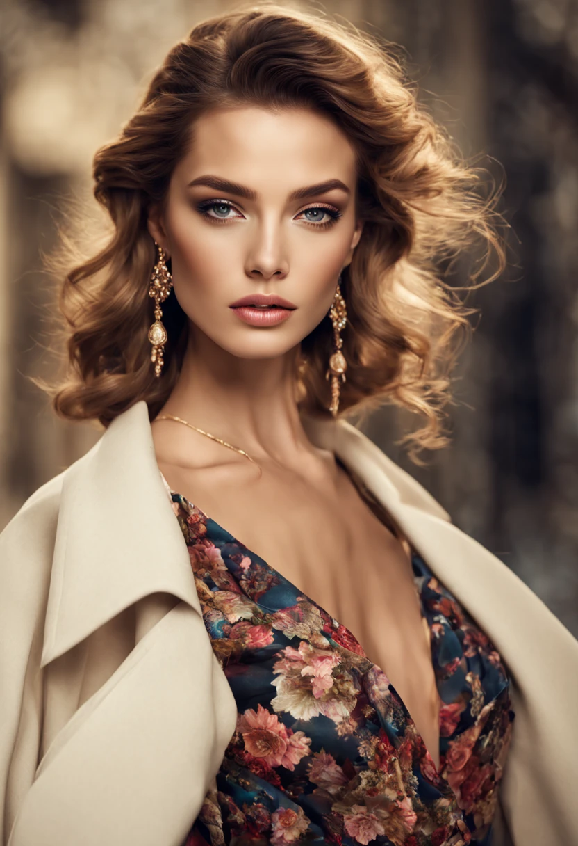 Beautiful woman, Dior model, portrait, high-res, ultra-detailed, realistic, vibrant colors, soft lighting, exquisite facial features, flawless skin, mesmerizing eyes, full lips, elegant pose, luxurious clothing, glamorous accessories, fashionable hairstyle, professional photography, artistic composition, classic elegance.