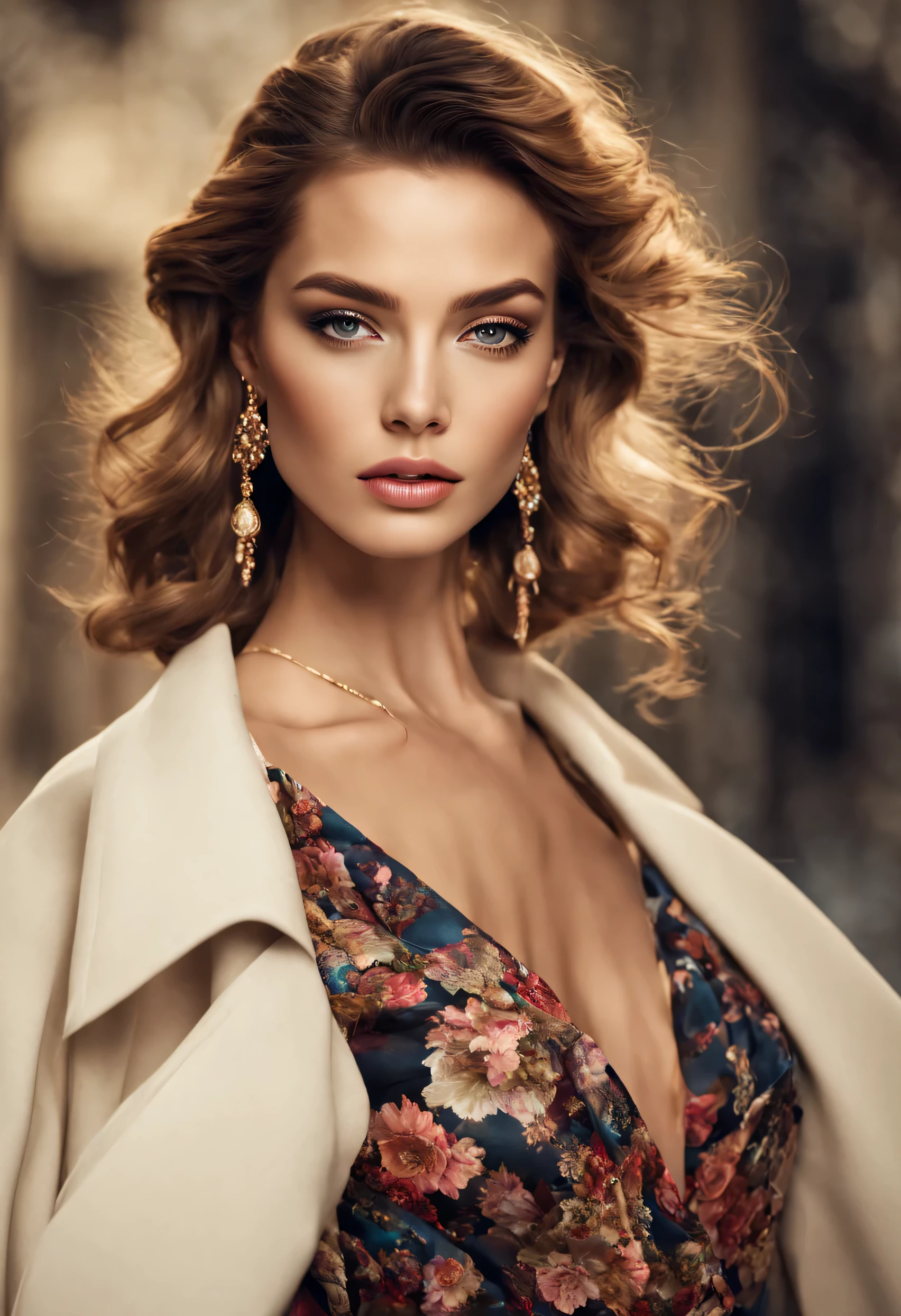Beautiful woman, Dior model, portrait, high-res, ultra-detailed, realistic, vibrant colors, soft lighting, exquisite facial features, flawless skin, mesmerizing eyes, full lips, elegant pose, luxurious clothing, glamorous accessories, fashionable hairstyle, professional photography, artistic composition, classic elegance.