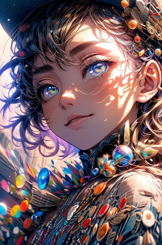 Cat、masterpiece, 最high quality, high quality, High resolution, high qualityのテクスチャ, high qualityの影, high detail, beautiful details, finely, Highly detailed CGI, fine texture, realistic expression of face, otherworldly, colorful , cinematic light, side light, Lens flare, ray tracing, finely美しく繊細な目,Cat耳、magic、witch、fantasy、magic使い