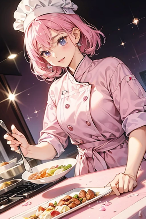 Chef; pink; glitter; girlie