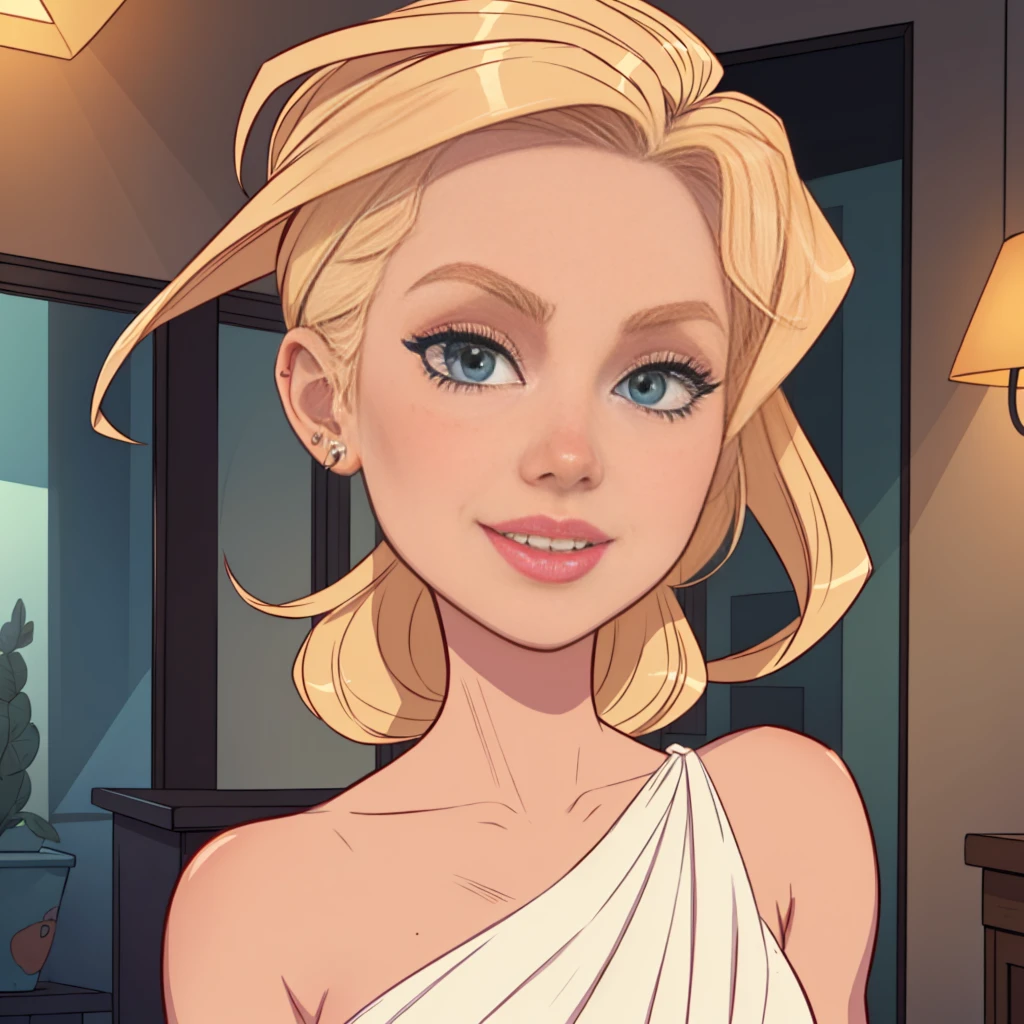 (best quality,4k,8k,highres,masterpiece:1.2),ultra-detailed,(realistic,photorealistic,photo-realistic:1.37),portrait of european girl,(beautiful,attractive,striking) face,(upper body,shoulders),(hair,locks) falling over one eye,(medium sidecut),(blonde,light-colored) hair,sharp focus,(black,business) suit, (elegant,formal),(confident,graceful),subtle smile, (piercing,intense) eyes, (delicate,feminine) features,(vivid,eye-catching) colors,sleek and professional appearance,vibrant lighting, (soft,subtle) shadows,subtle hint of (warm,golden) tone,studio setting