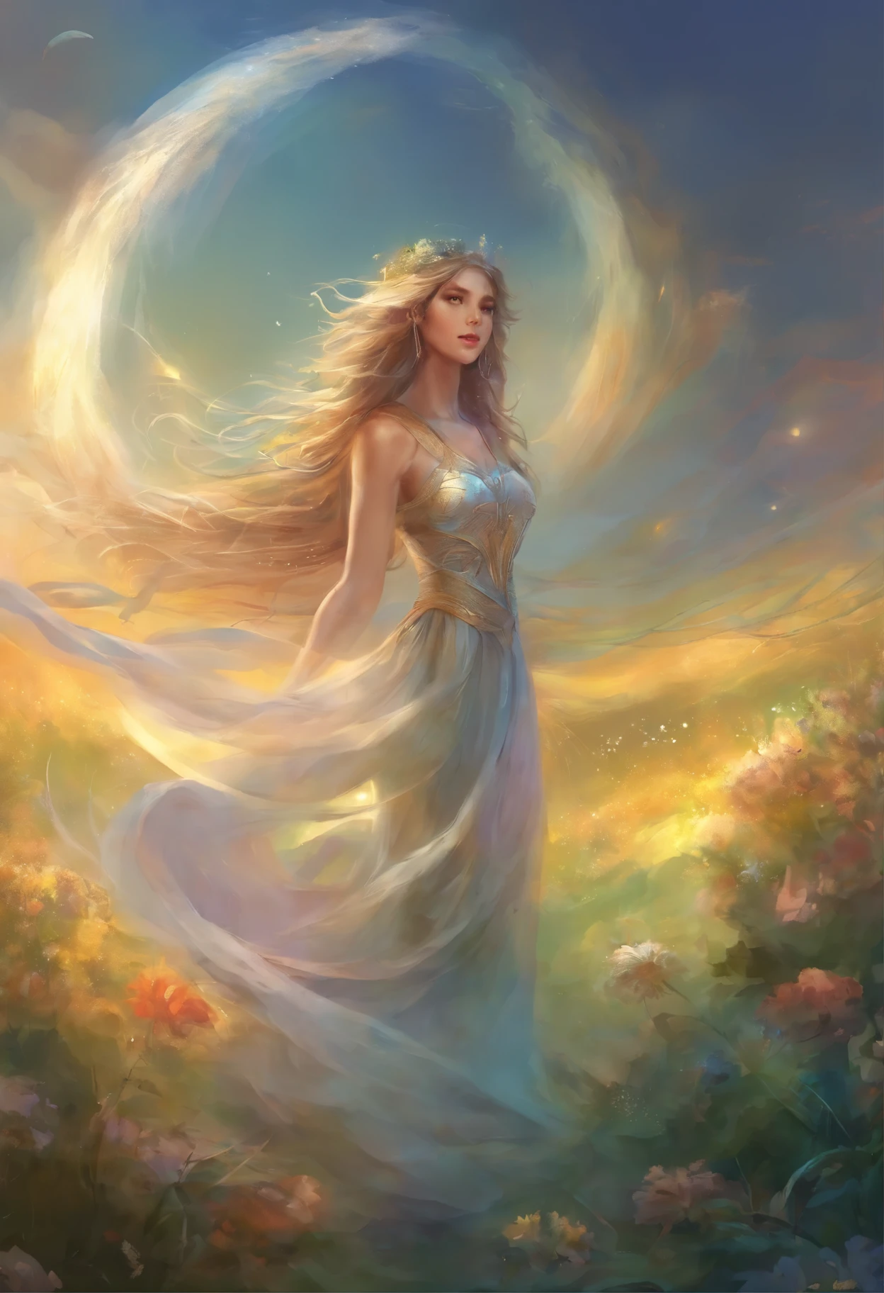 Time embraces you and rushes on. The wind will stroke your knees., will drive away the dream Above your head The grasses are all whispering: &quot;Take care!»