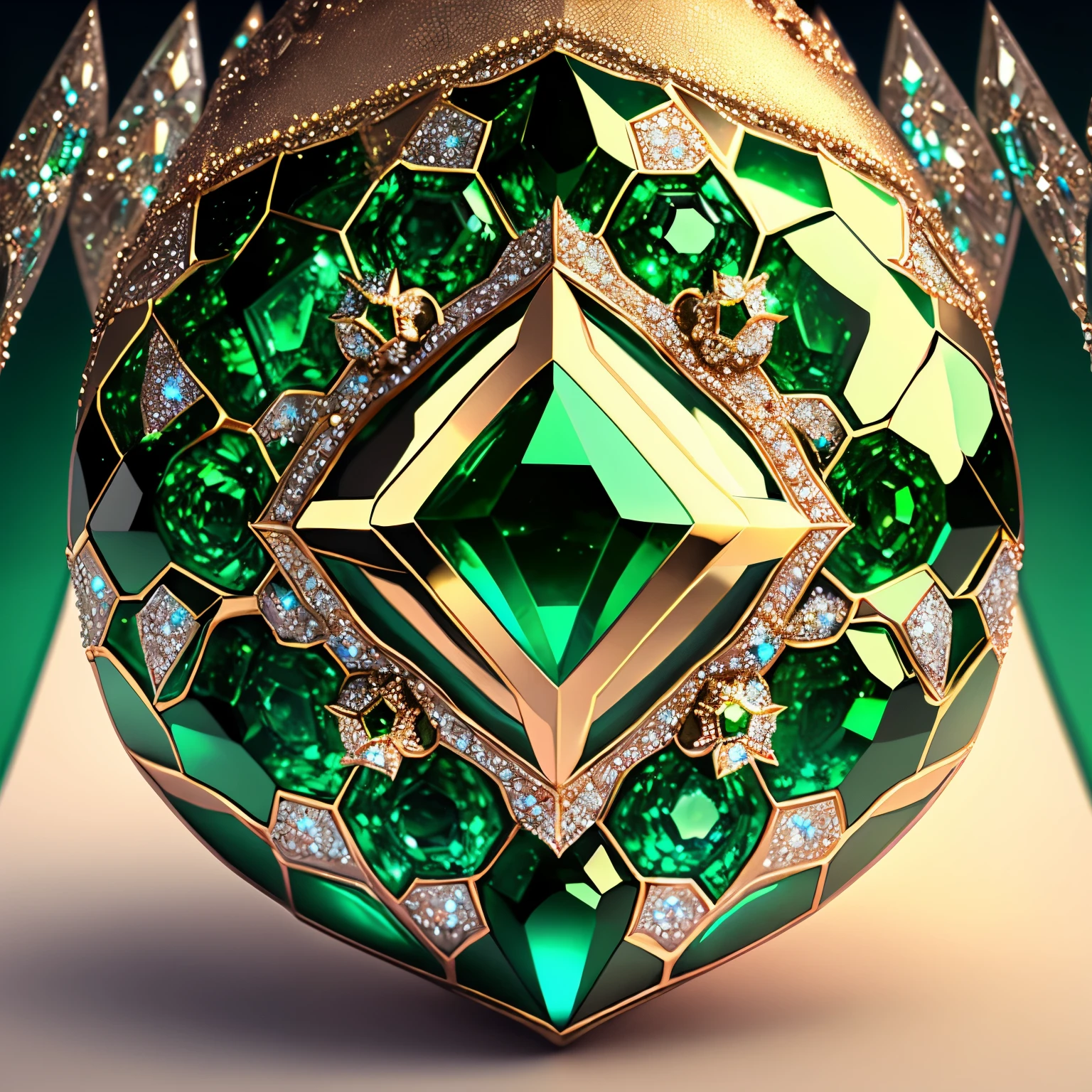 diamonds, emeralds
