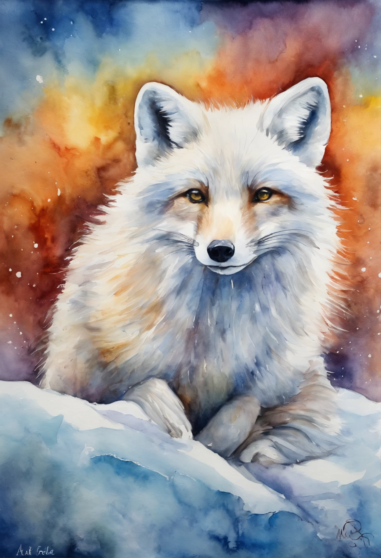 Arctic fox is with you
