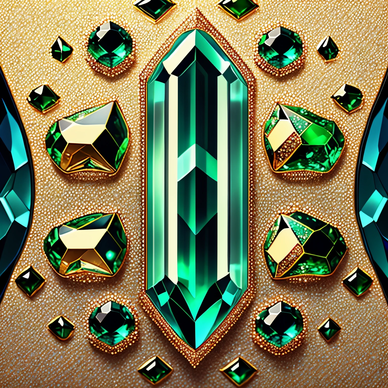 diamonds and emeralds and sapphires and dollar